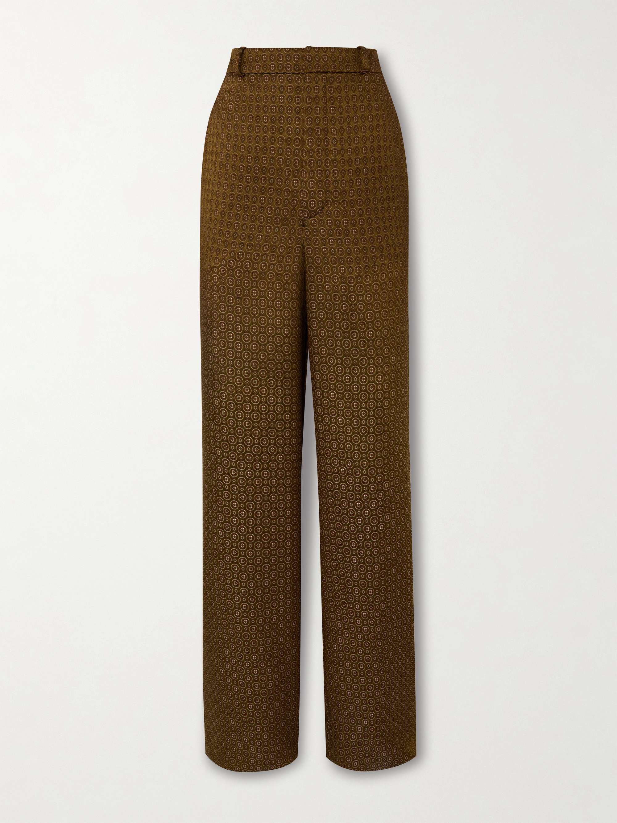 Jacquard wide-leg pants view