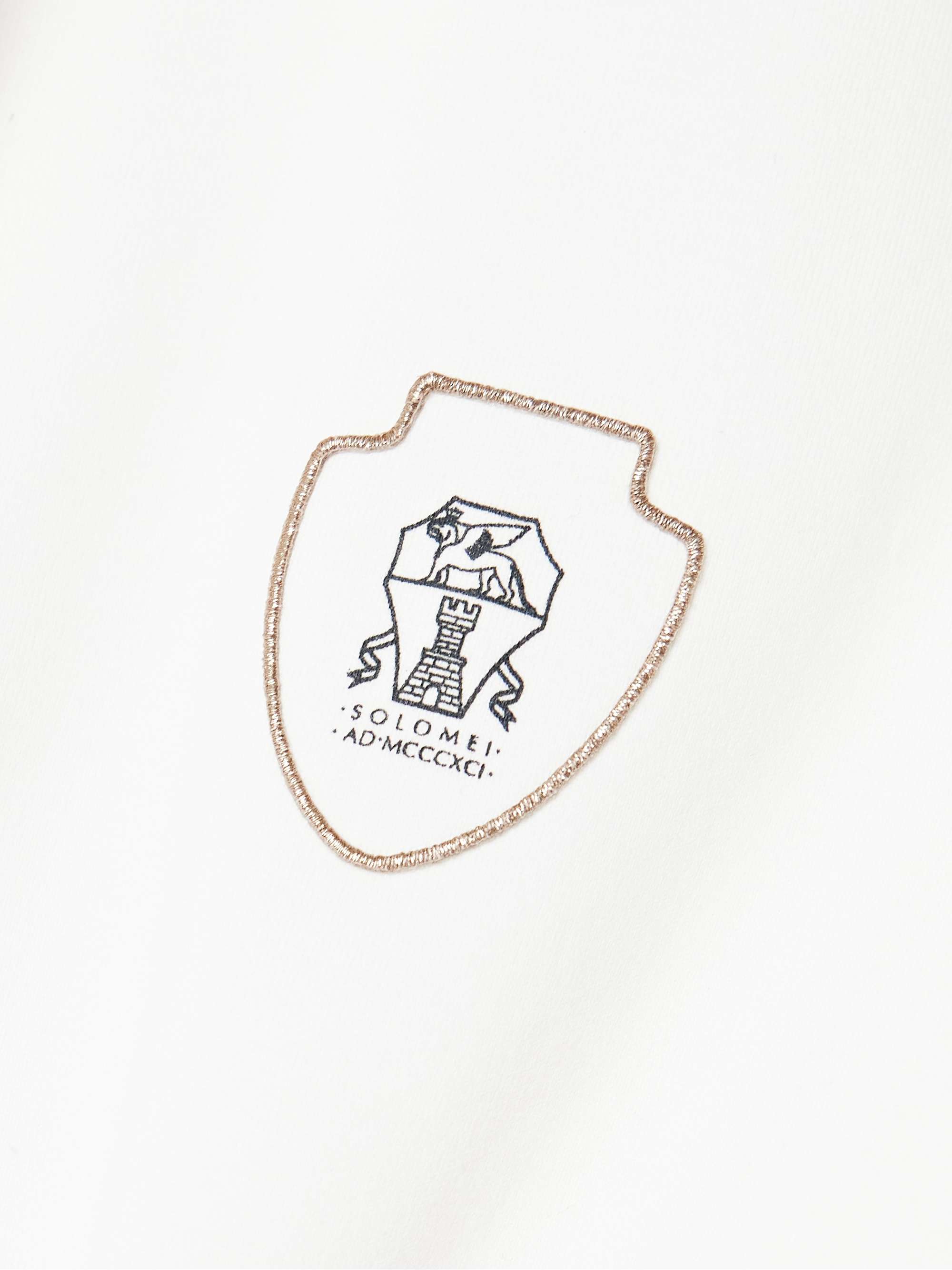 Printed cotton-jersey polo shirt view