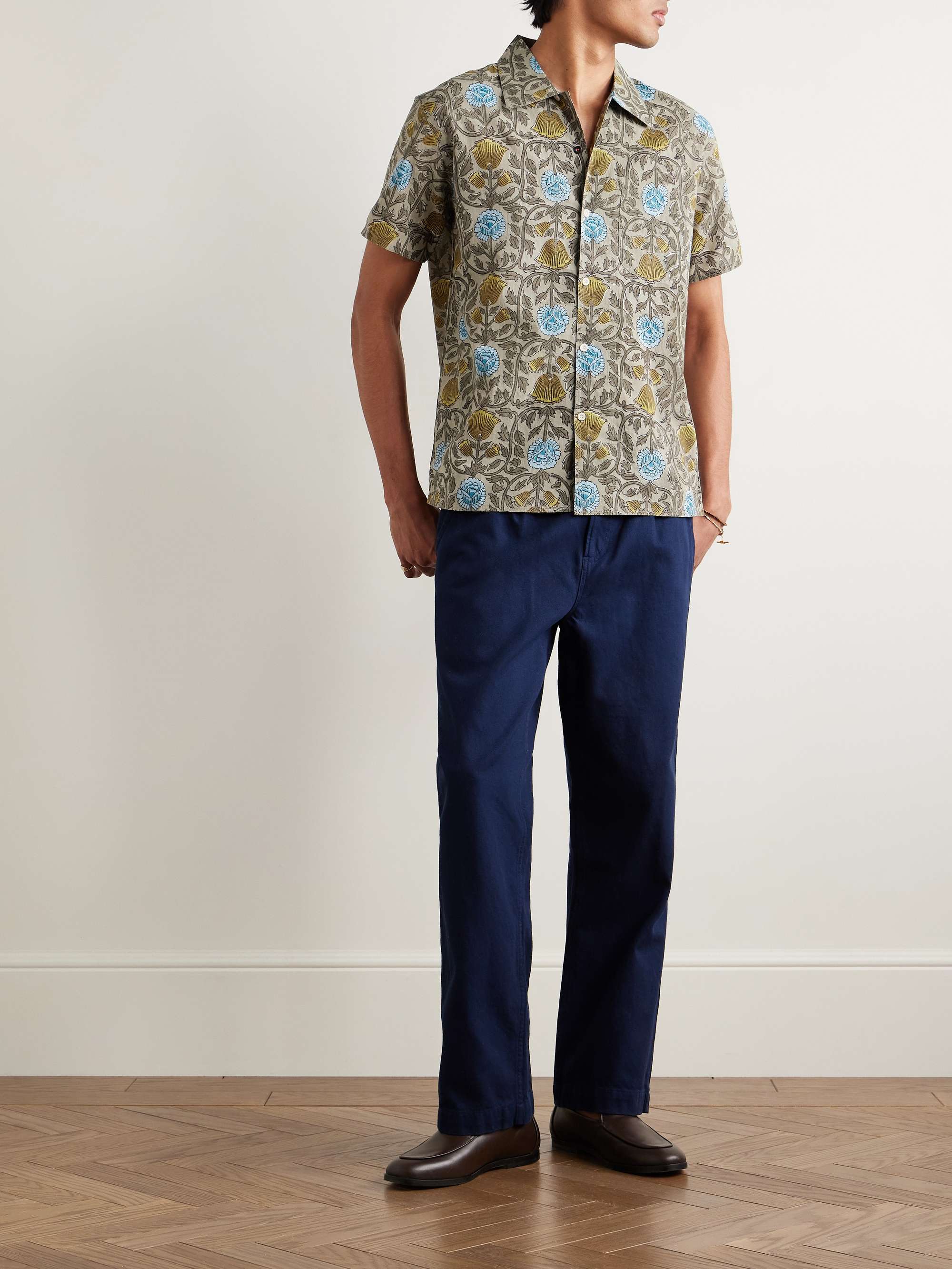 Chintan Floral-Print Cotton Shirt view