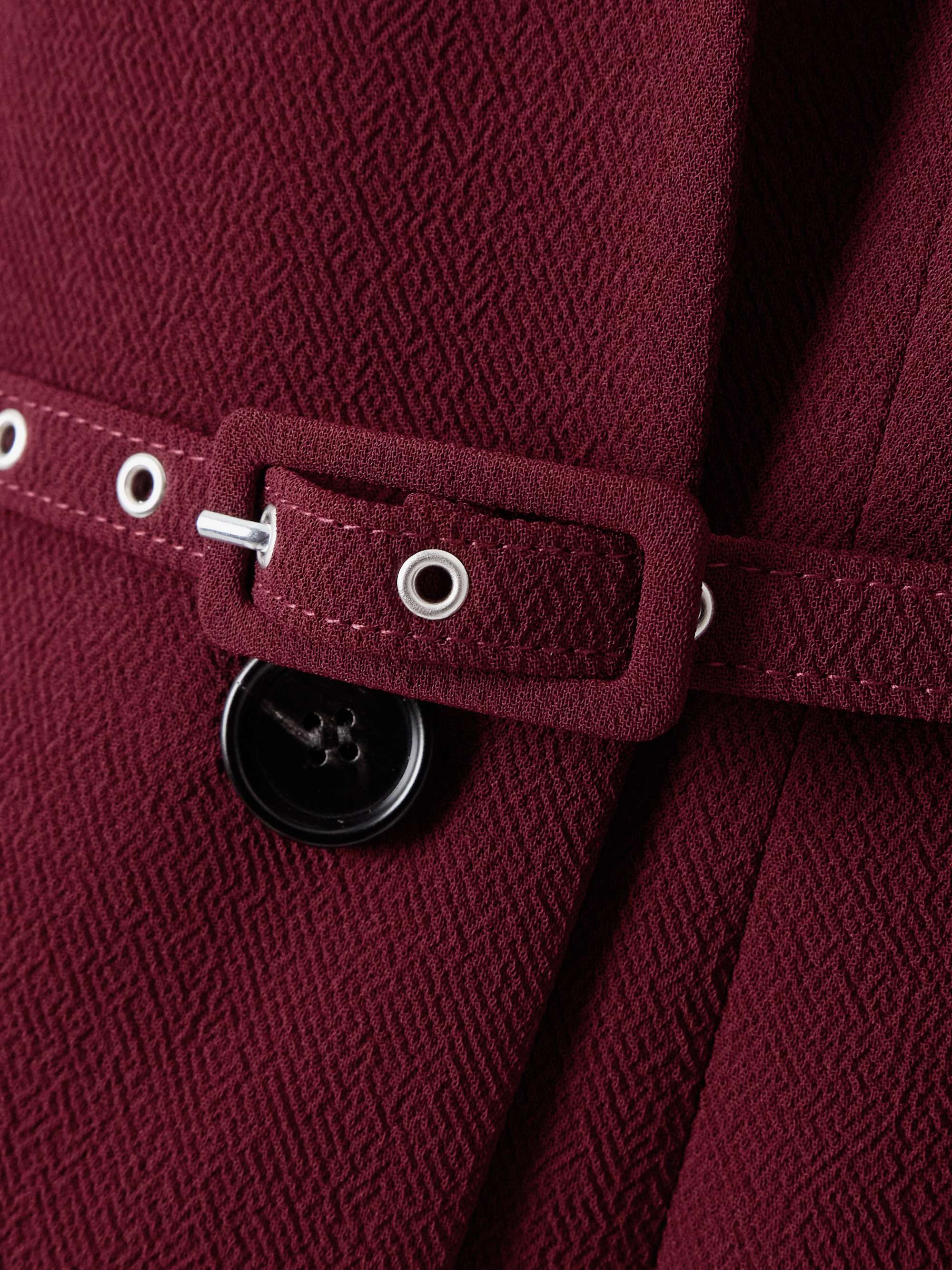 Chaney belted double-breasted crepe coat view
