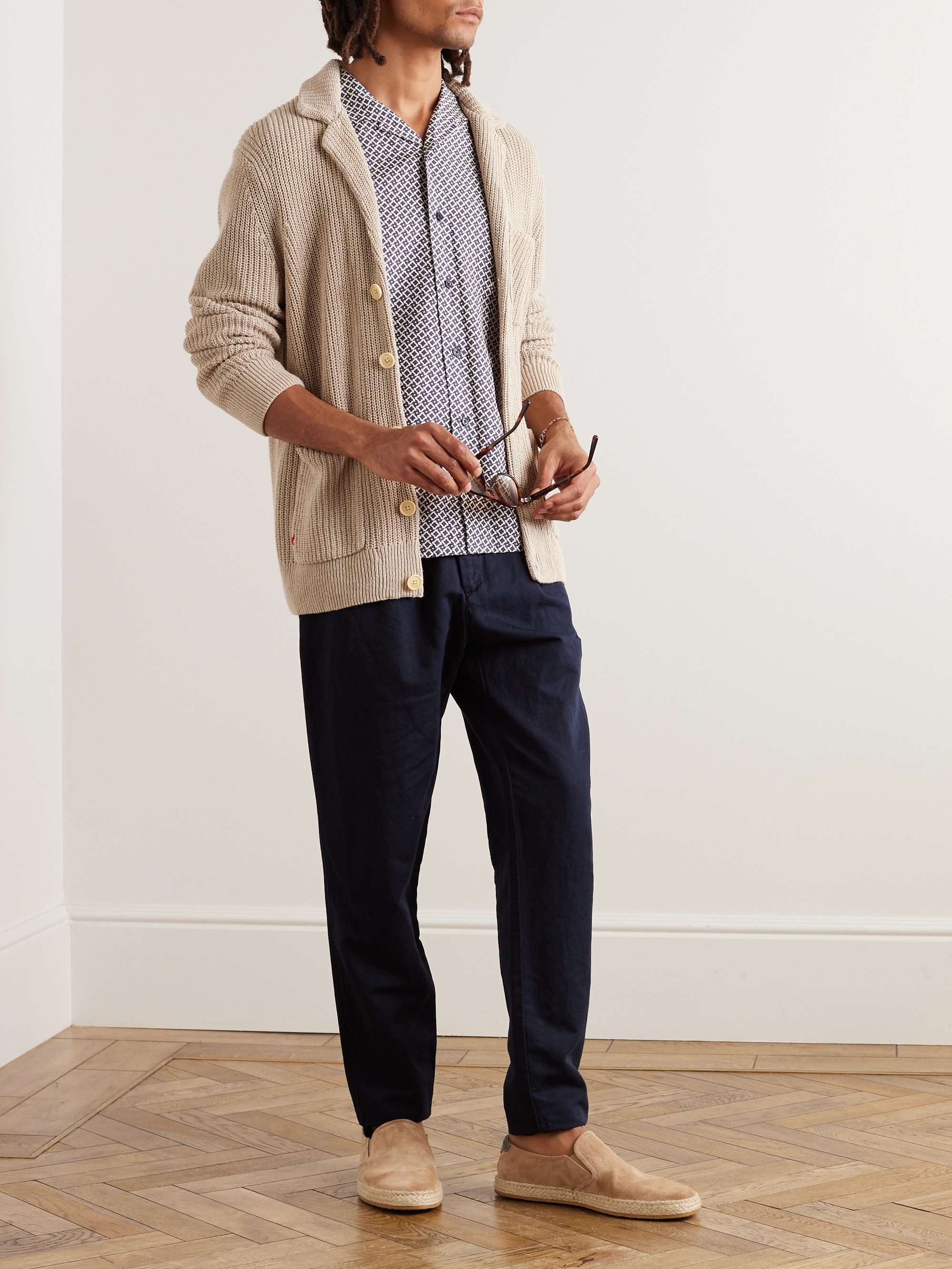 Hibbert Roda Camp-Collar Printed Lyocell Shirt view