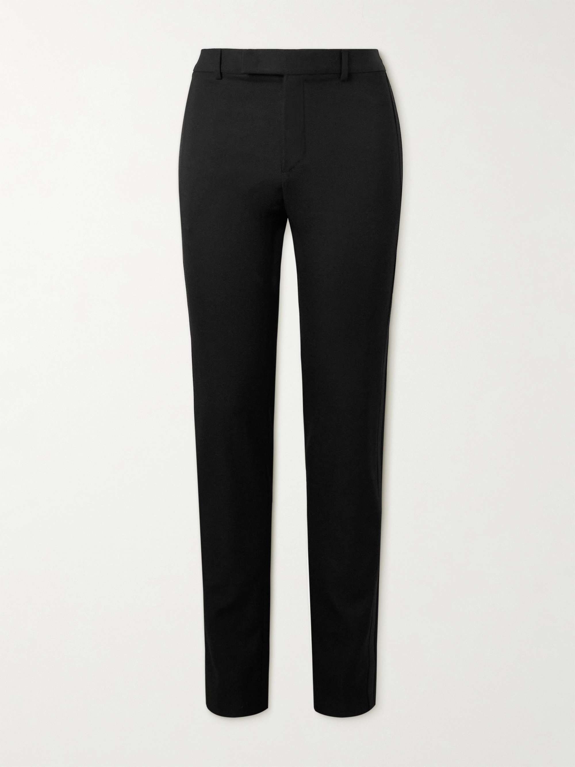Slim-Fit Straight-Leg Wool Suit Trousers view