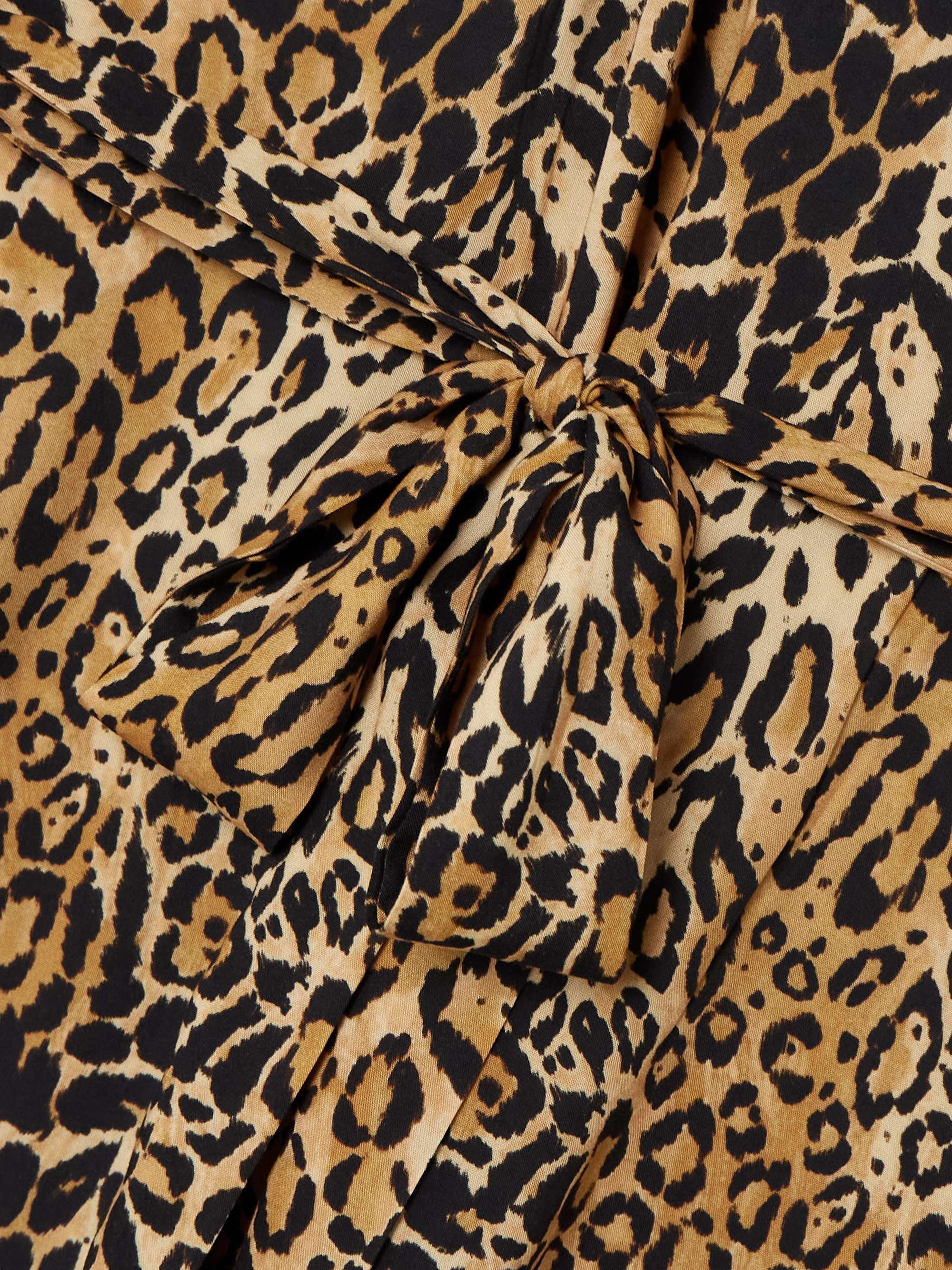 Bonnie belted leopard-print jersey kaftan view