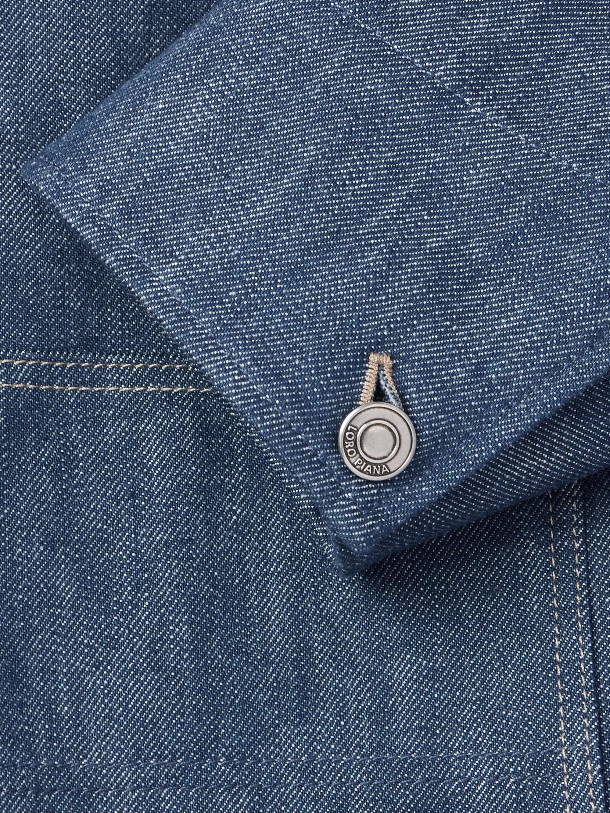 Conley Corduroy-Trimmed Austin Denim Jacket view
