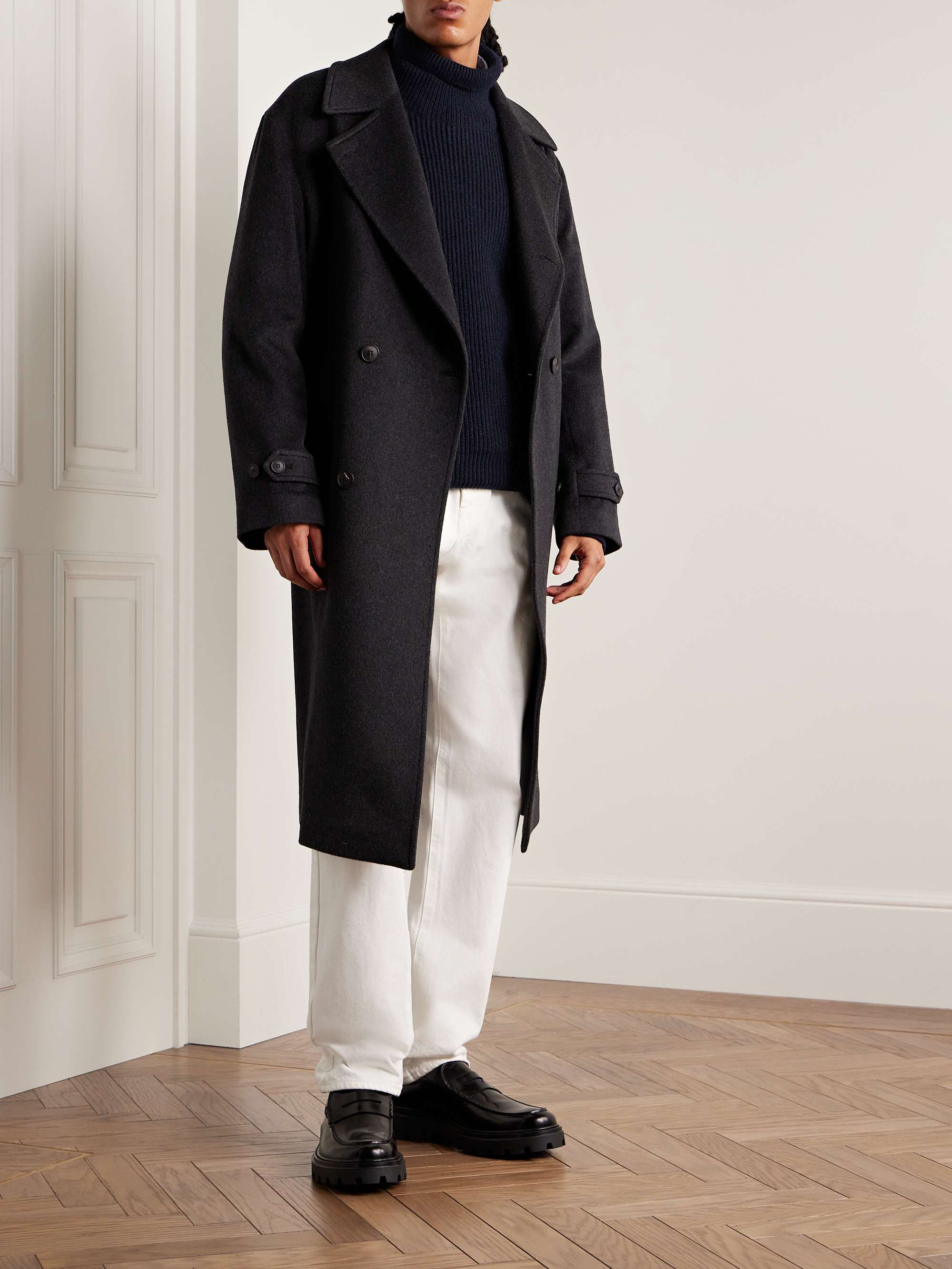 Ribbed Cashmere and Mohair-Blend Rollneck Sweater view