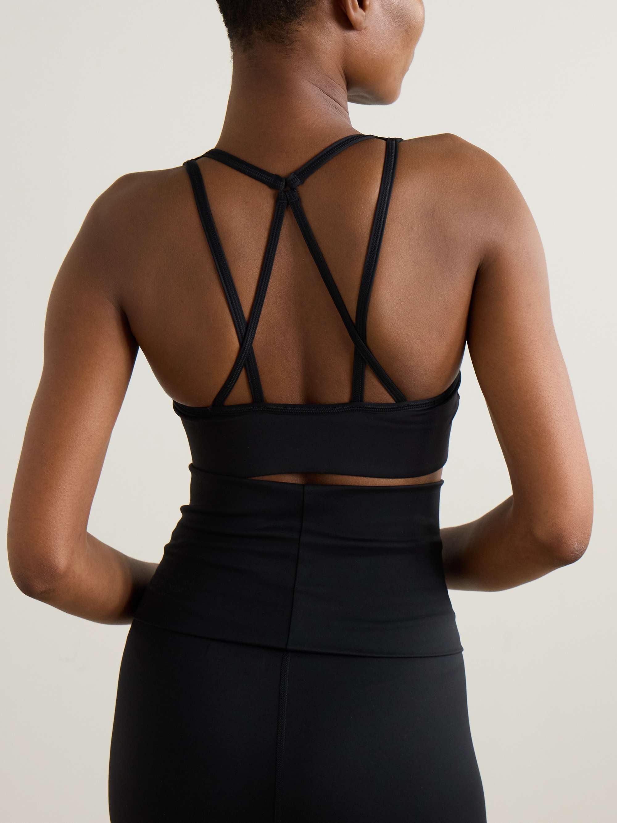TrueStrength logo-print recycled stretch-jersey sports bra view