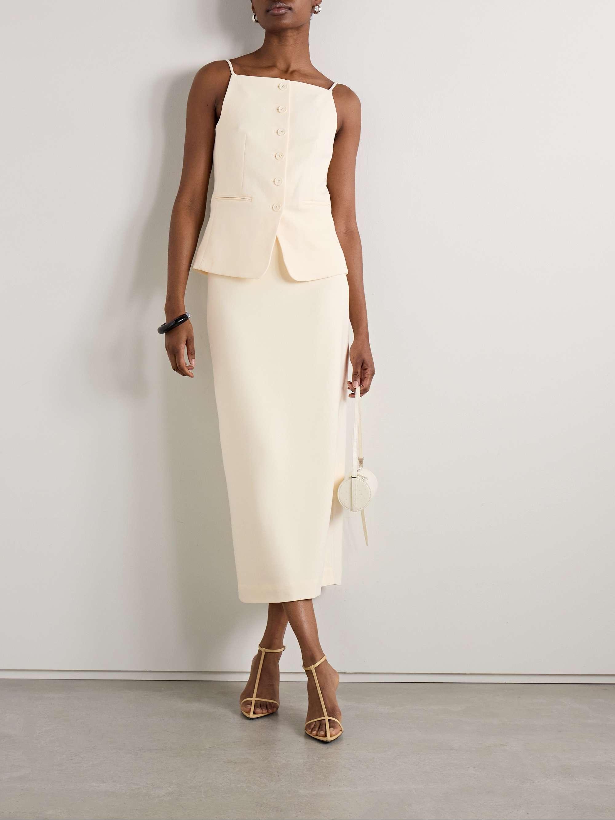 Smith crepe midi skirt view