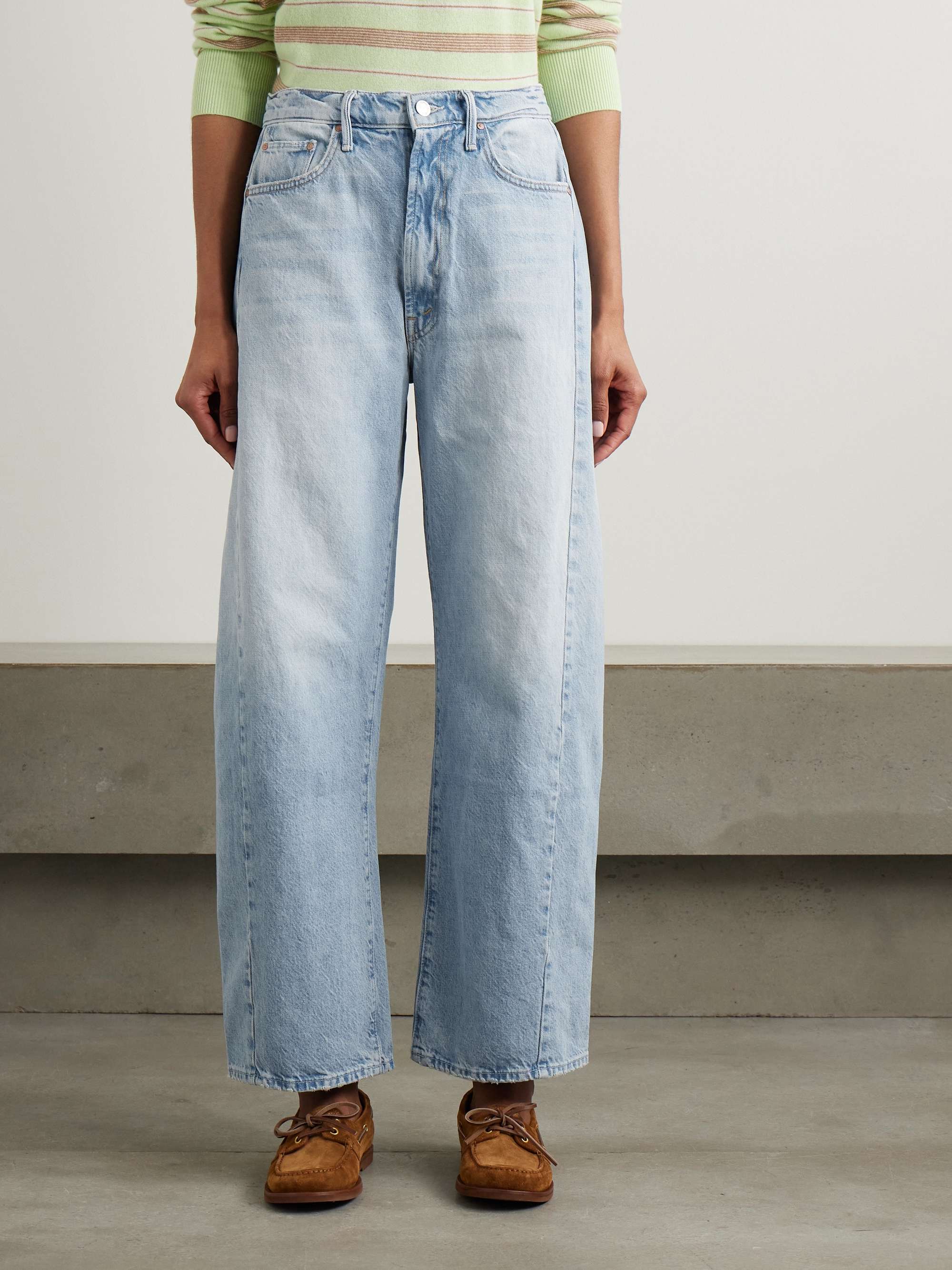 The Full-Pipe Flood high-rise tapered jeans view