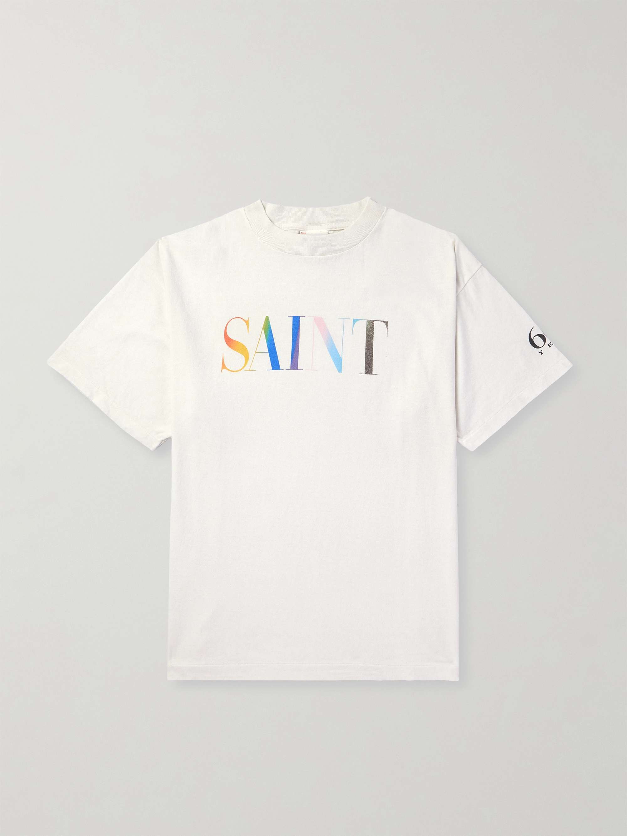 Rainbow Logo-Print Cotton-Jersey T-Shirt view