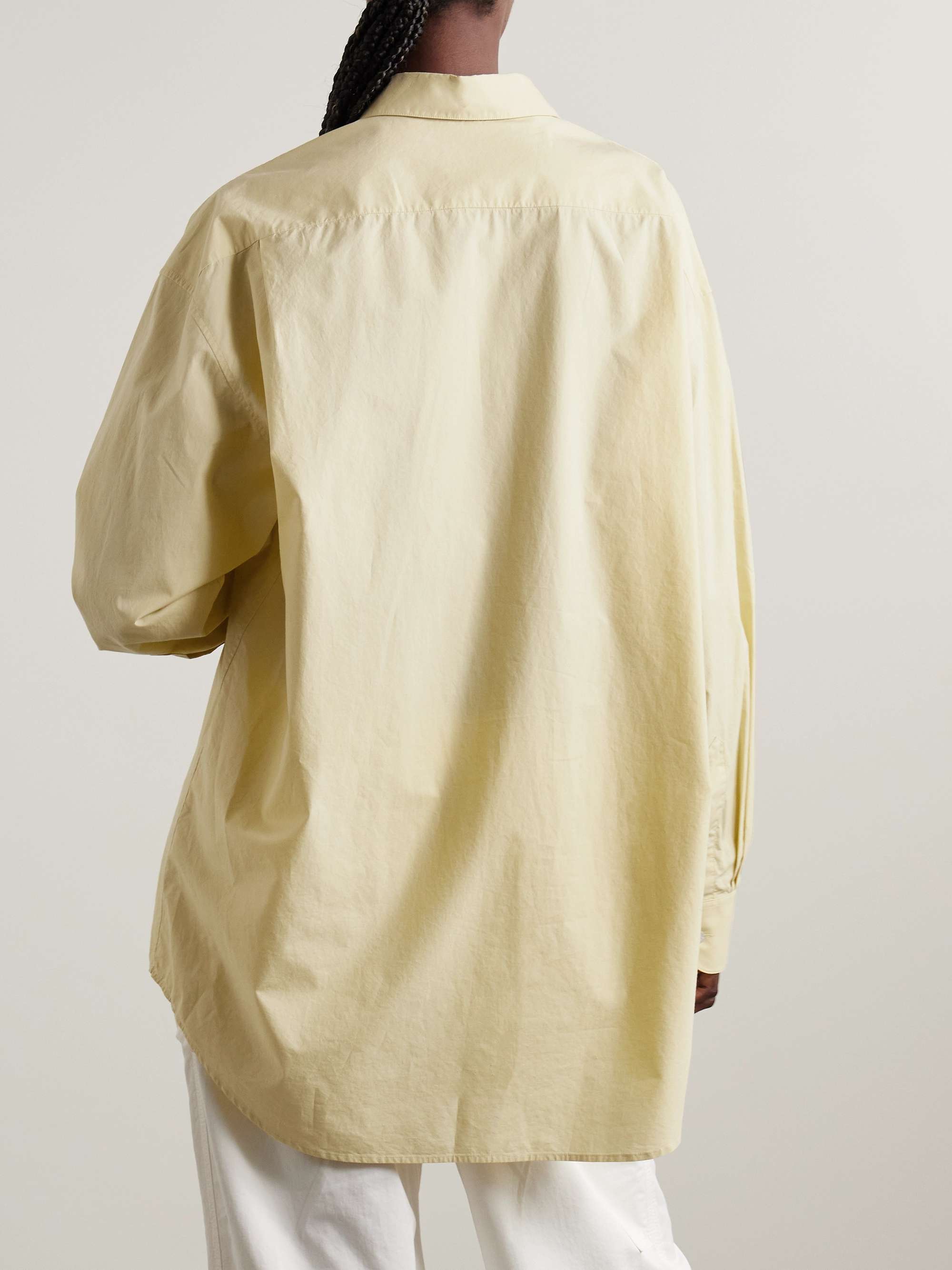 Millerina oversized cotton-poplin shirt view