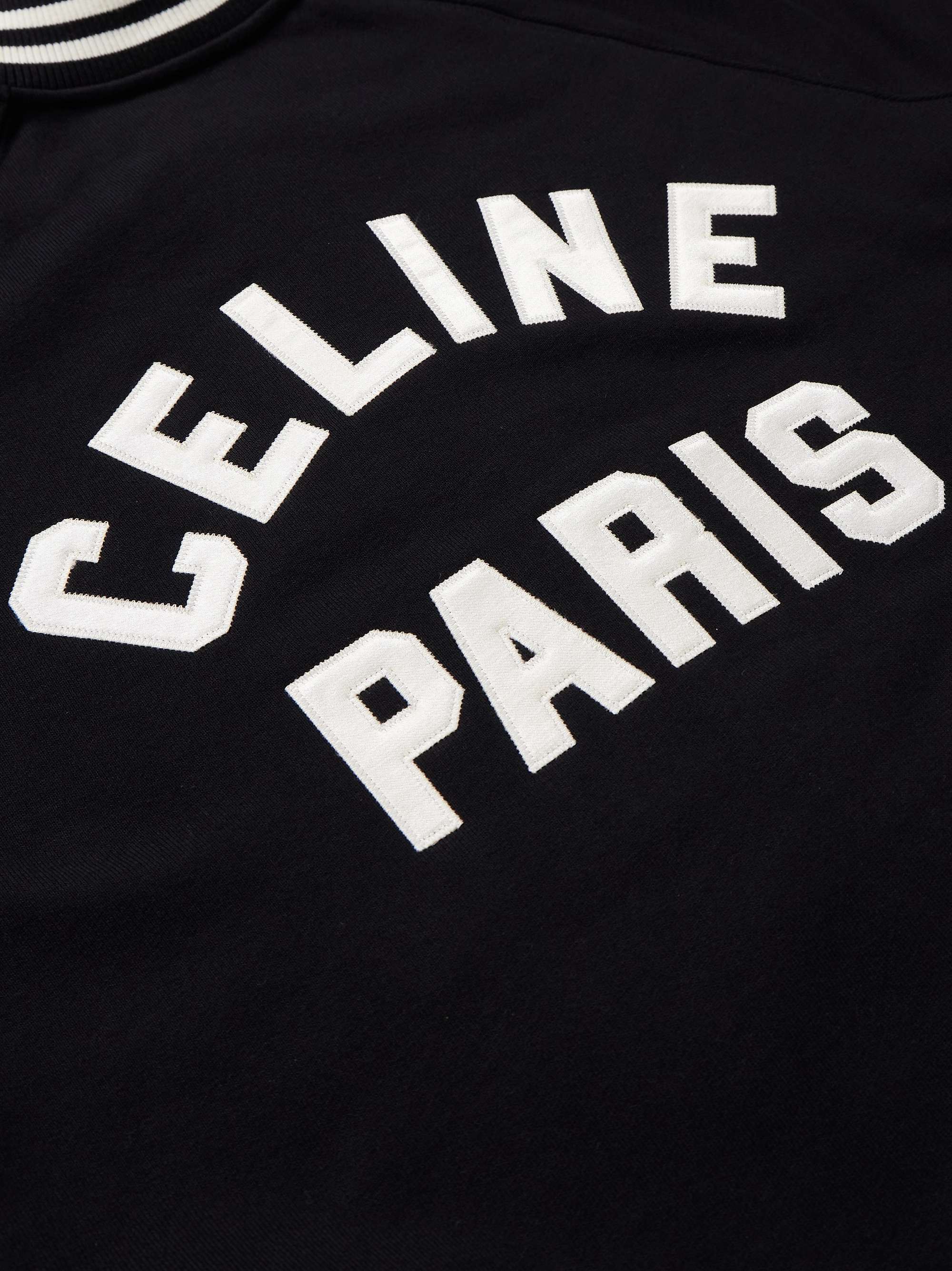 Teddy Logo-Appliquéd Cotton Bomber Jacket view