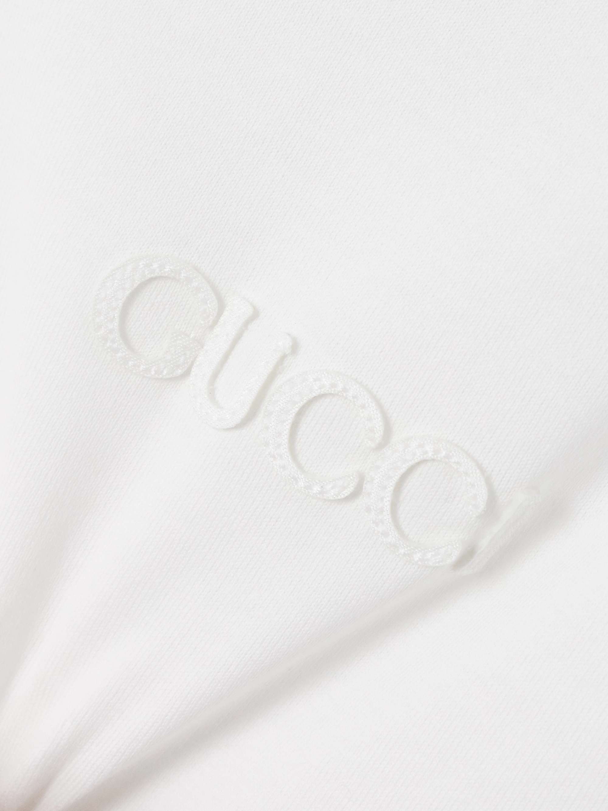 Appliquéd striped cotton-jersey T-shirt view