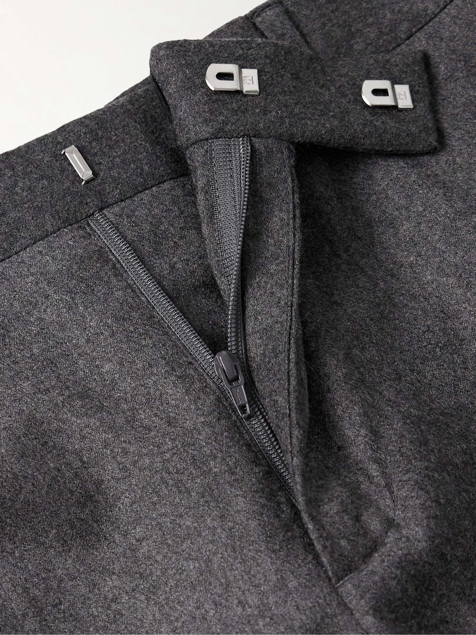 Slim-Fit Wool and Cashmere-Blend Flannel Suit Trousers view