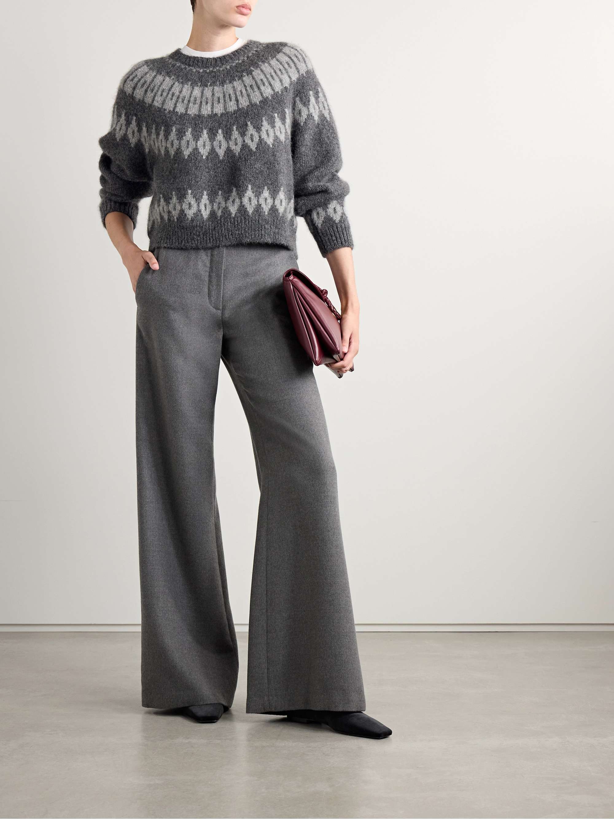 Arleth Fair Isle alpaca-blend sweater view