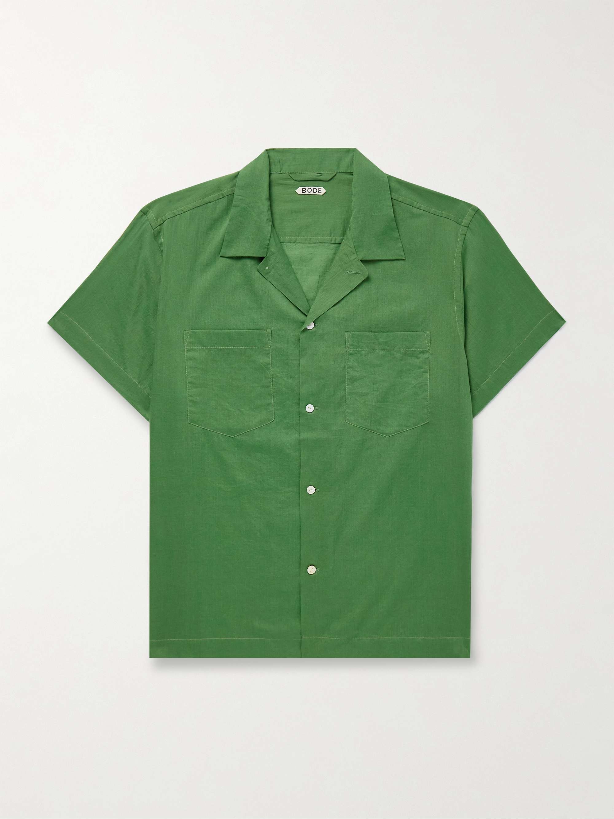 Camp-Collar Cotton-Voile Shirt view