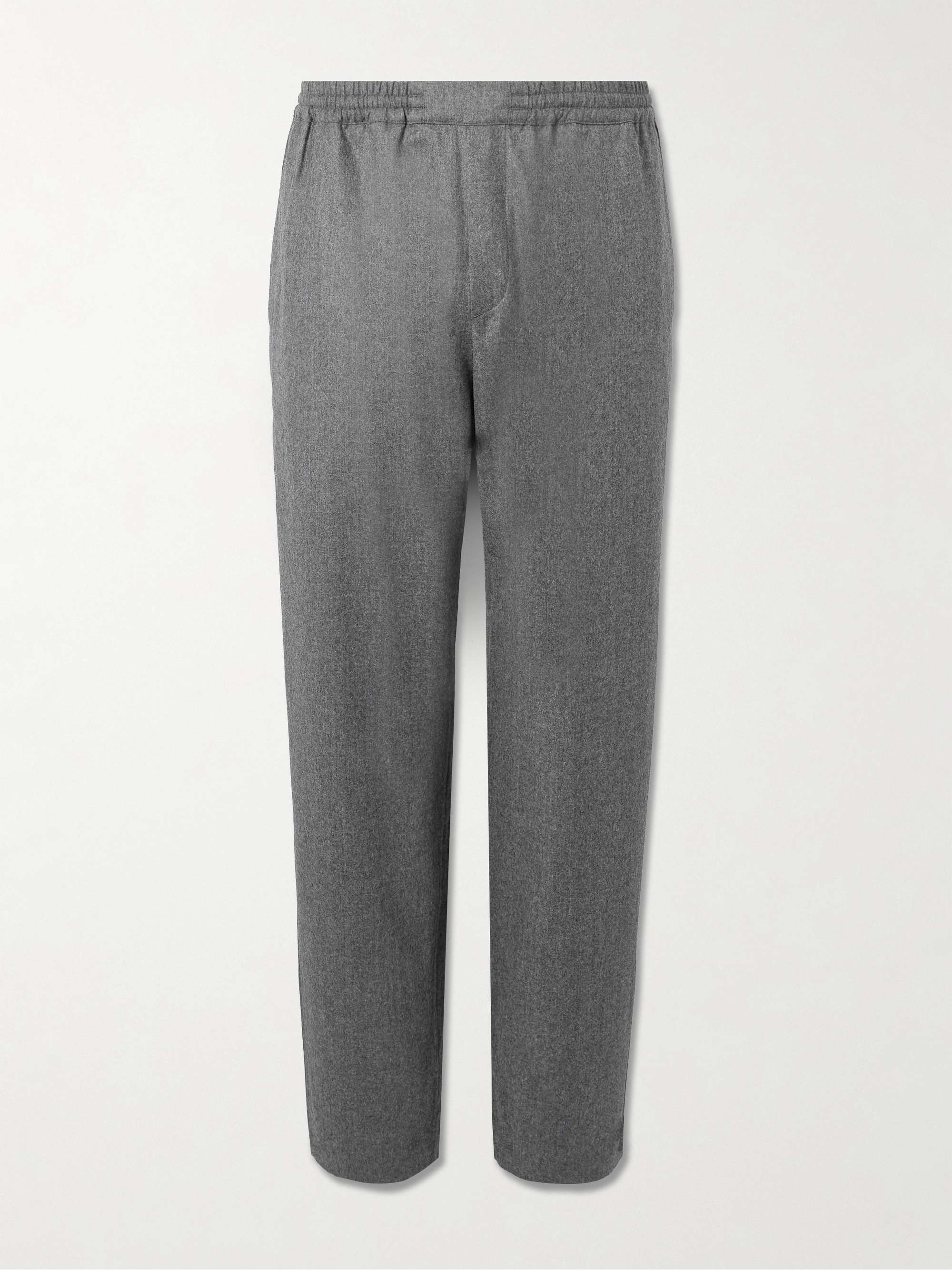 Banasa Straight-Leg Virgin Wool-Flannel Trousers view