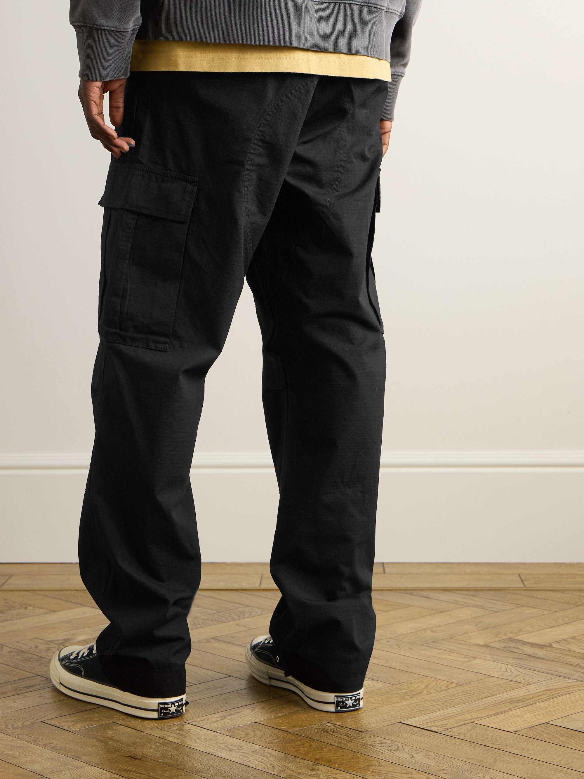 Straight-Leg Cotton-Ripstop Cargo Trousers view