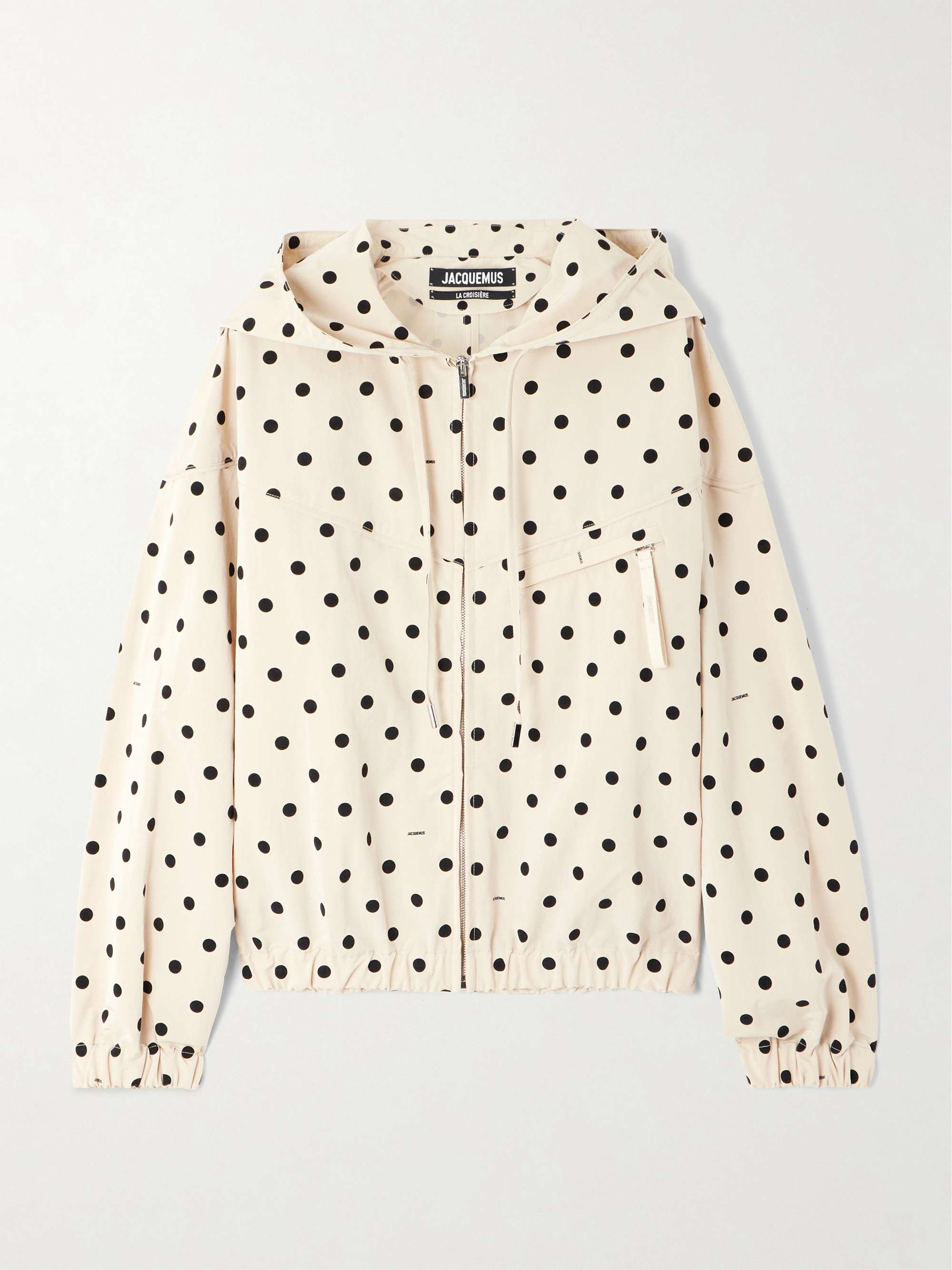 Blouson Bateau hooded polka-dot shell jacket view
