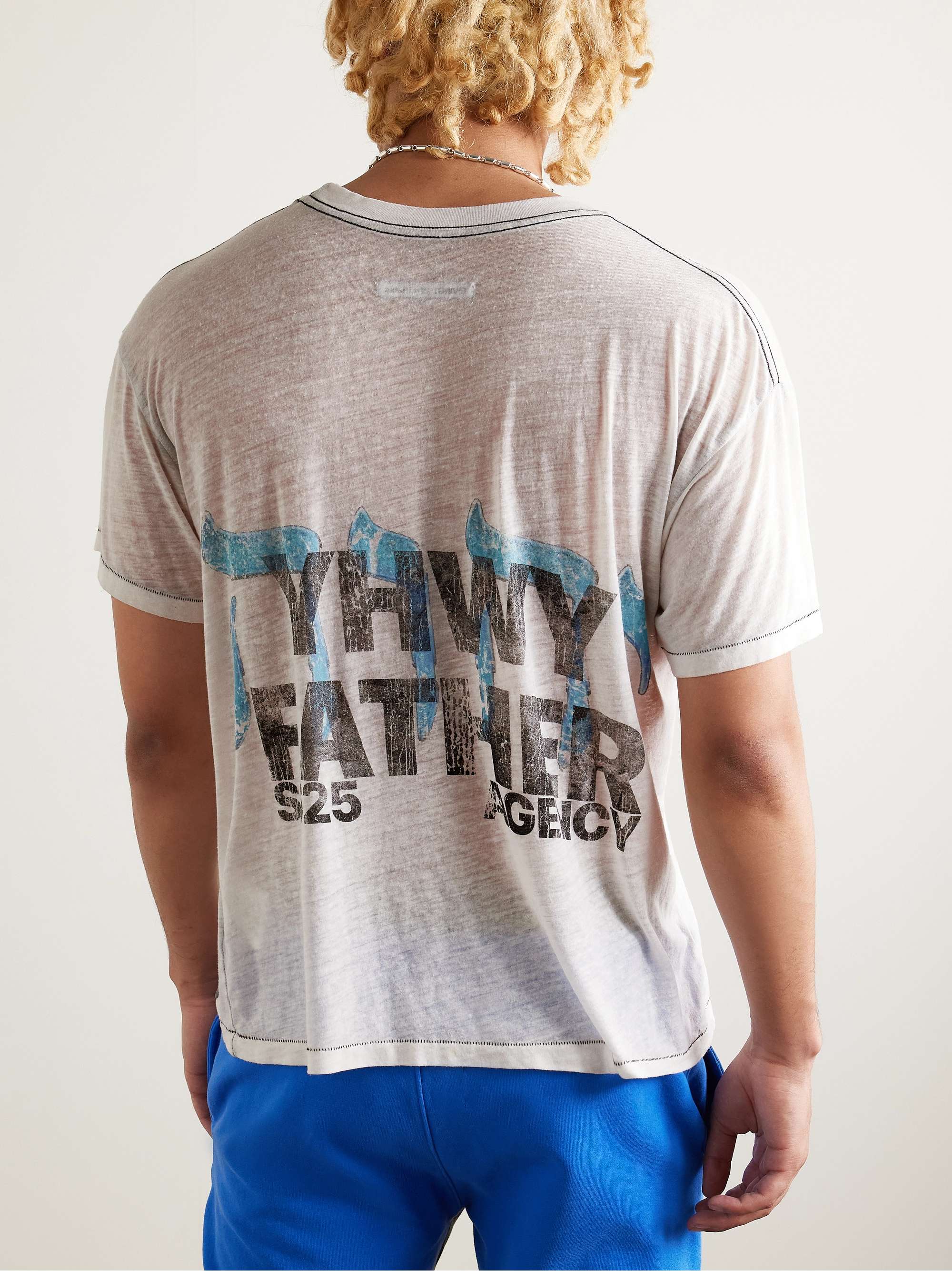 Leaders Logo-Print Stone-Washed Jersey T-Shirt view