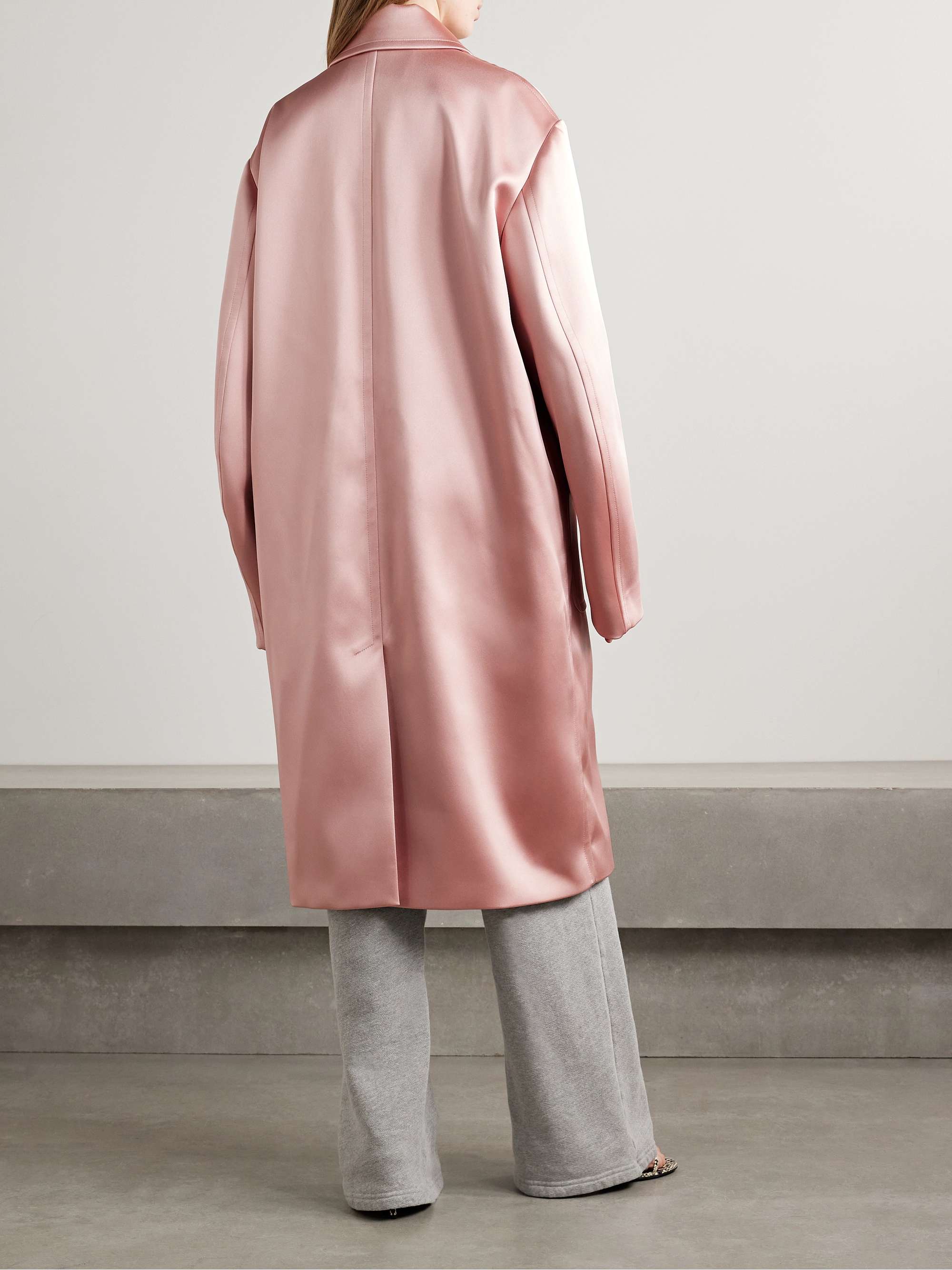 Oversized mikado coat view