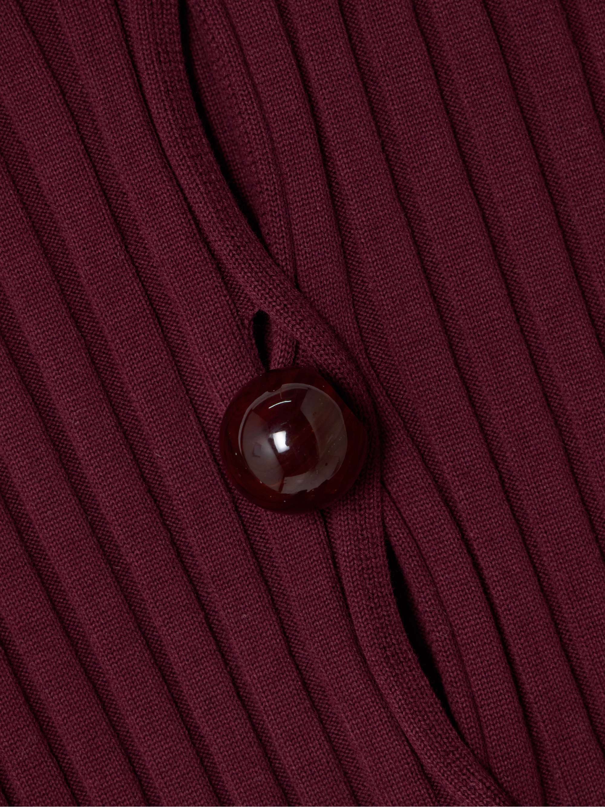 Ribbed organic cotton cardigan view