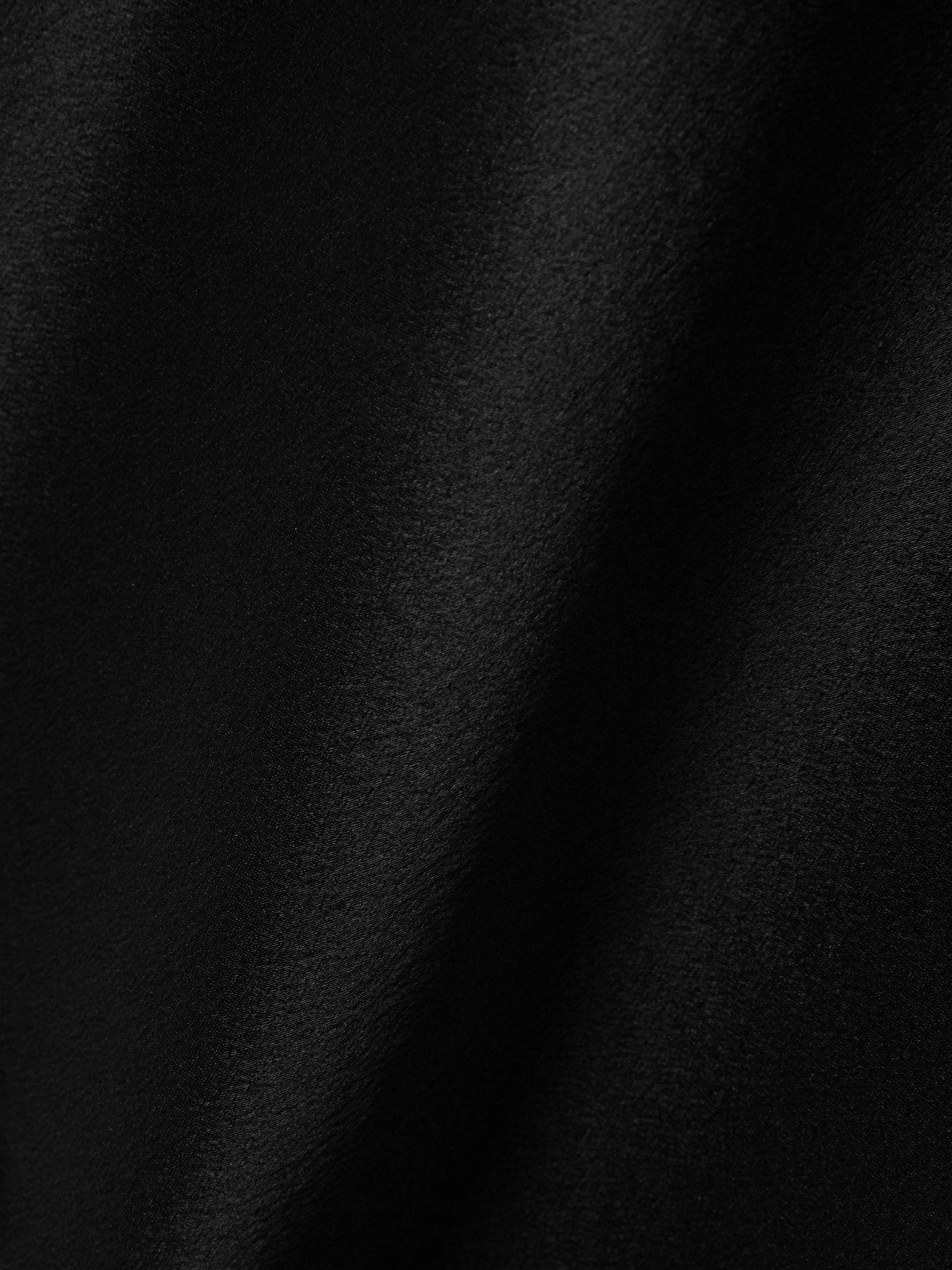 Lace-trimmed silk-satin midi dress view