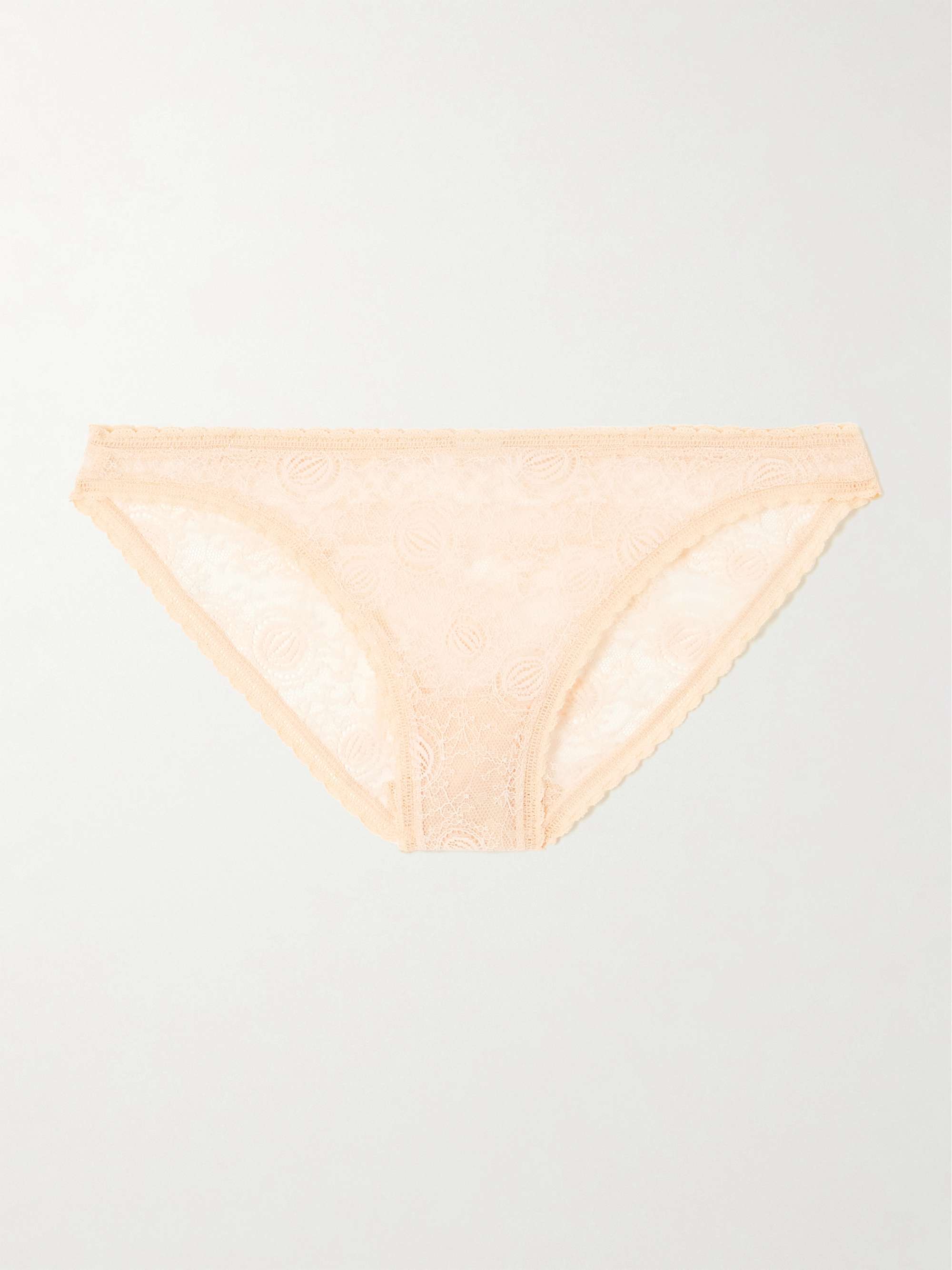 Agate stretch-Leavers lace briefs view