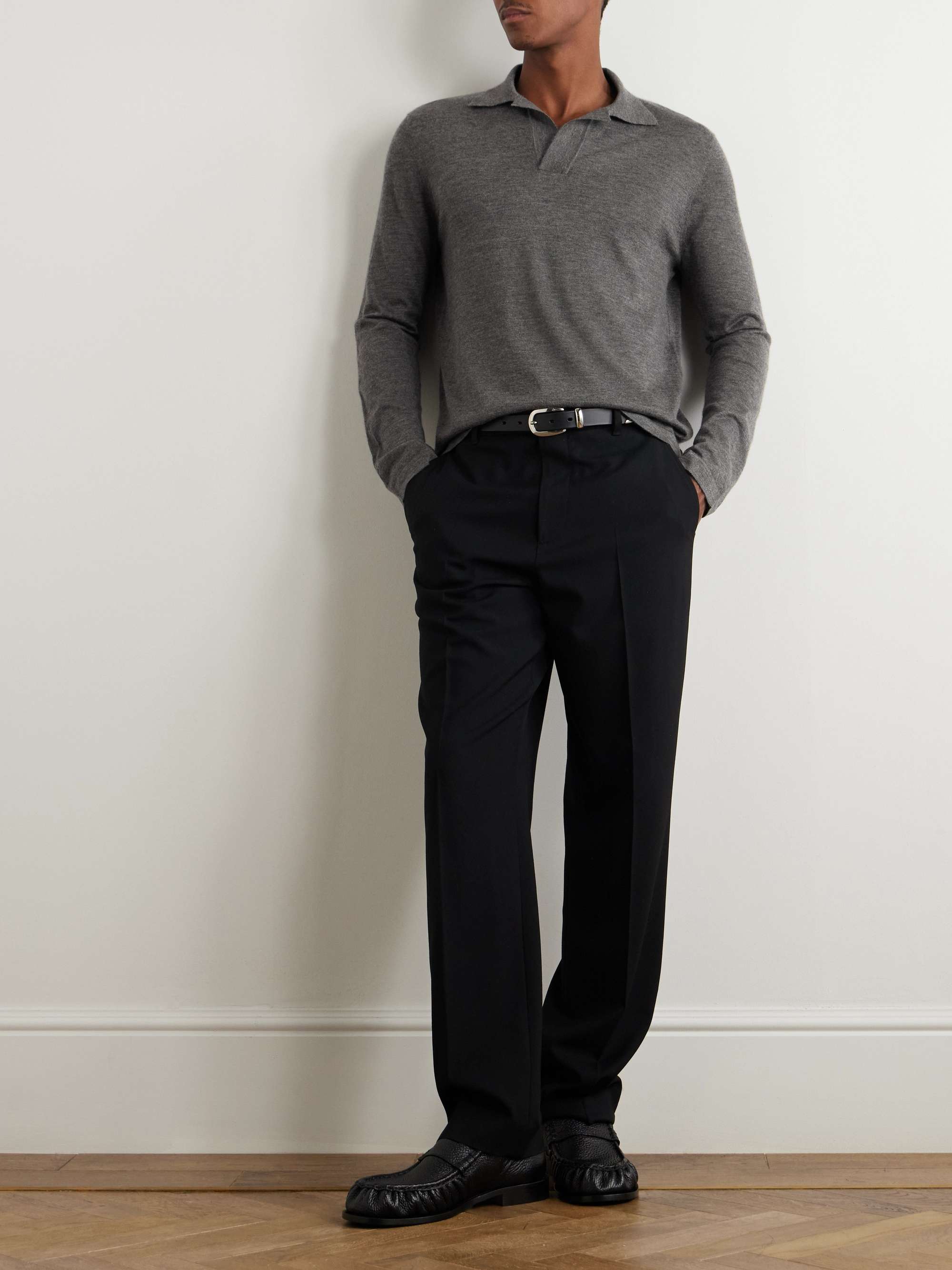 Frome Slim-Fit Cashmere Polo Shirt view