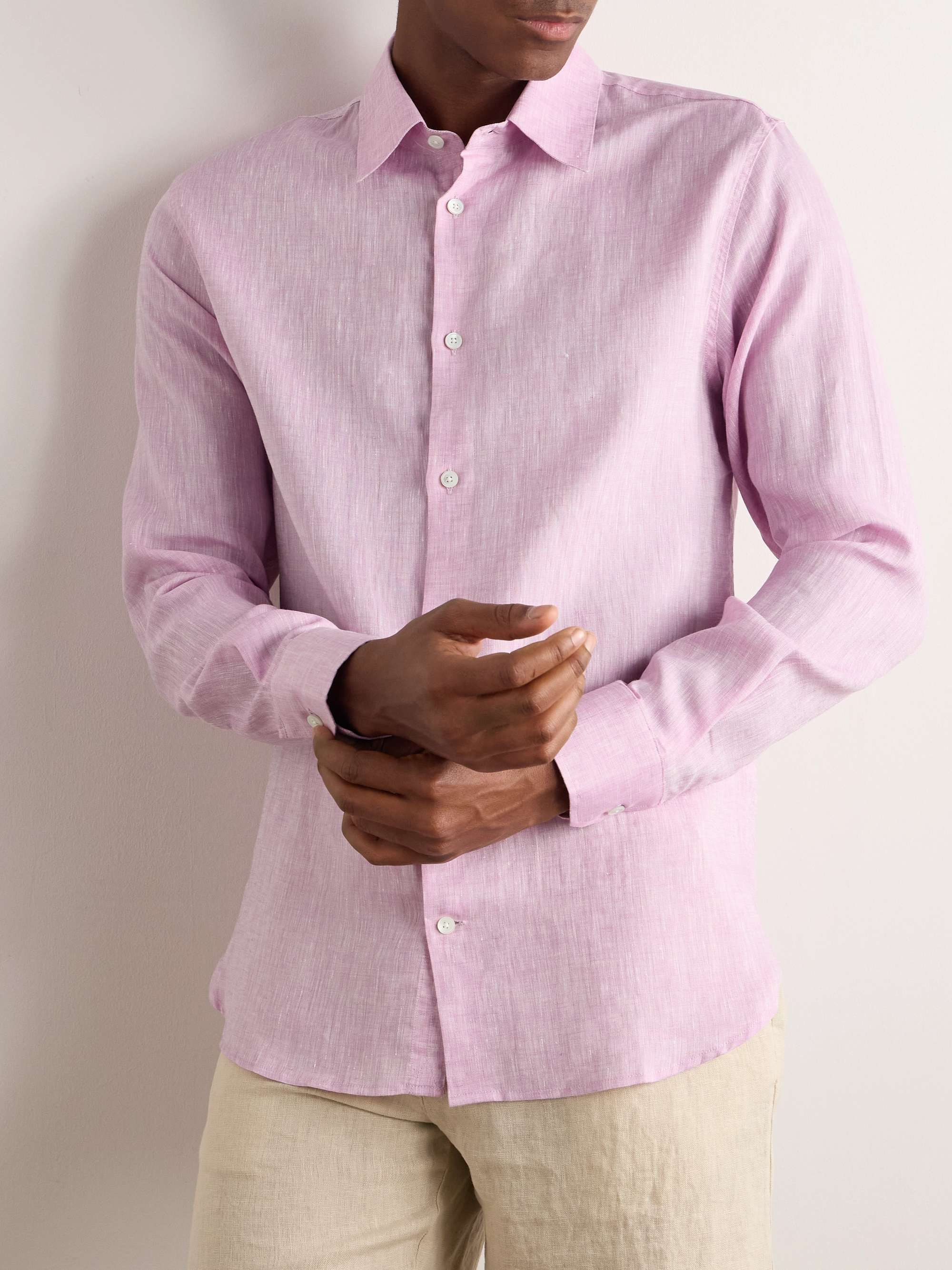 Organic Linen-Chambray Shirt view