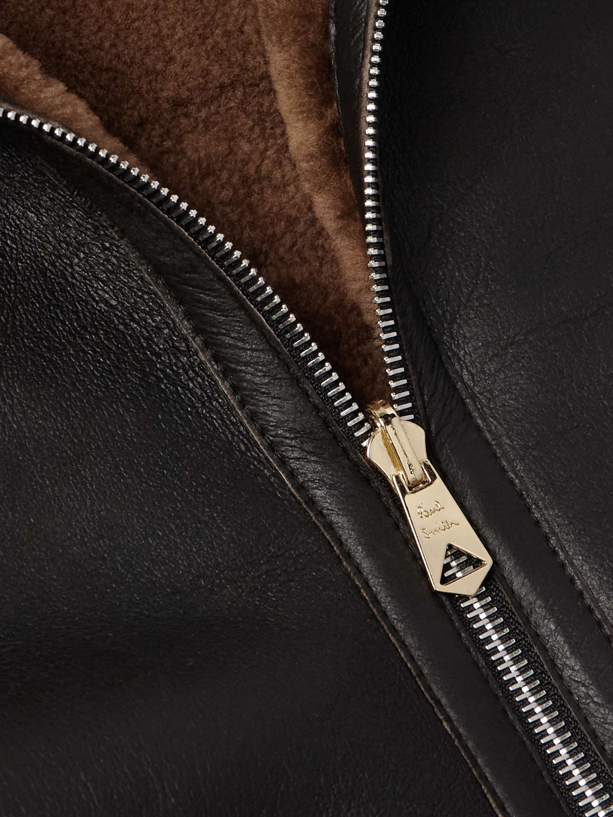 Reversible Leather and Shearling Jacket view