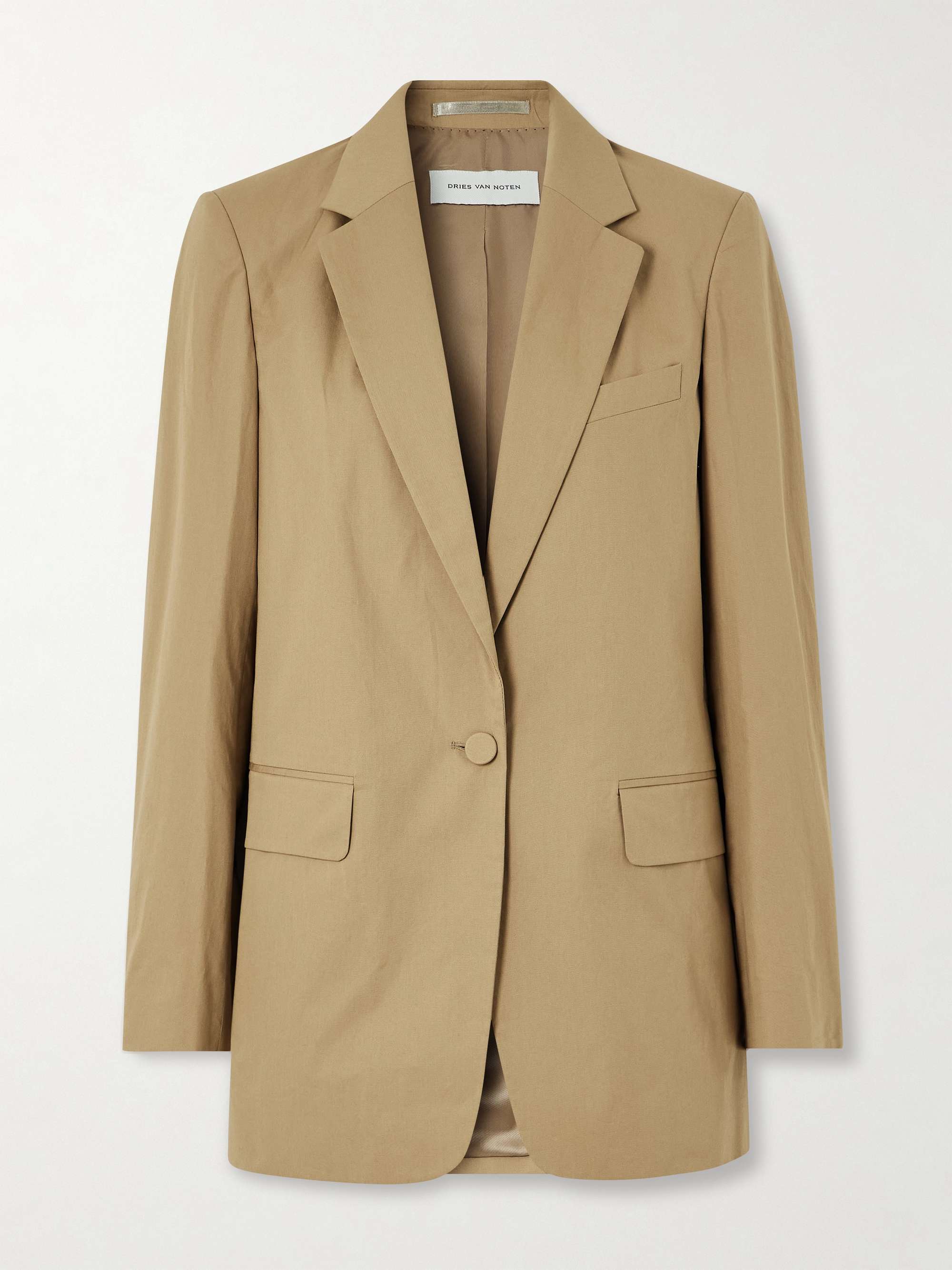 Oversized cotton-poplin blazer view
