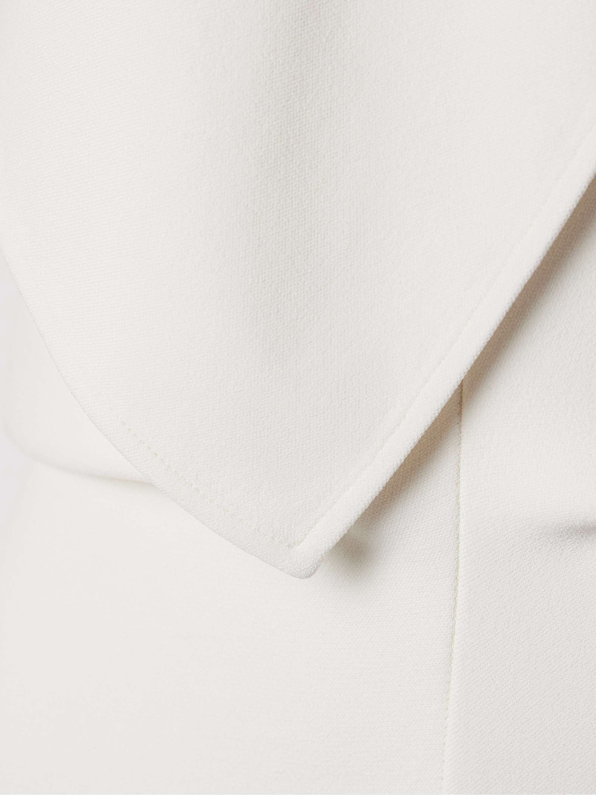 Selene asymmetric draped stretch-crepe maxi dress view