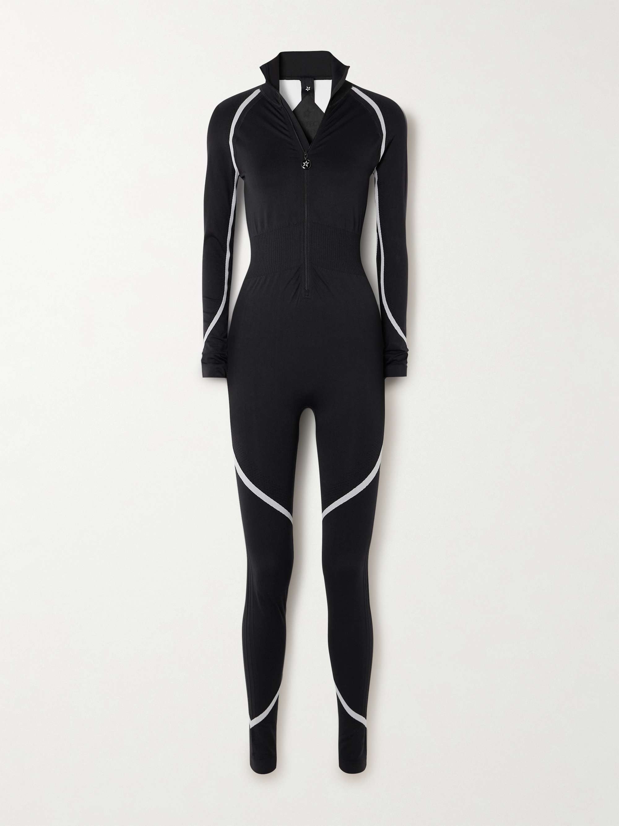 Stretch-knit ski jumpsuit view