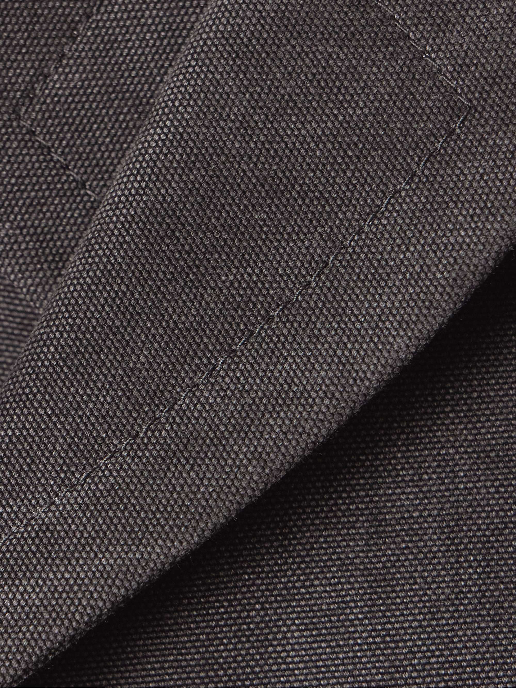Double-breasted cotton-canvas jacket view