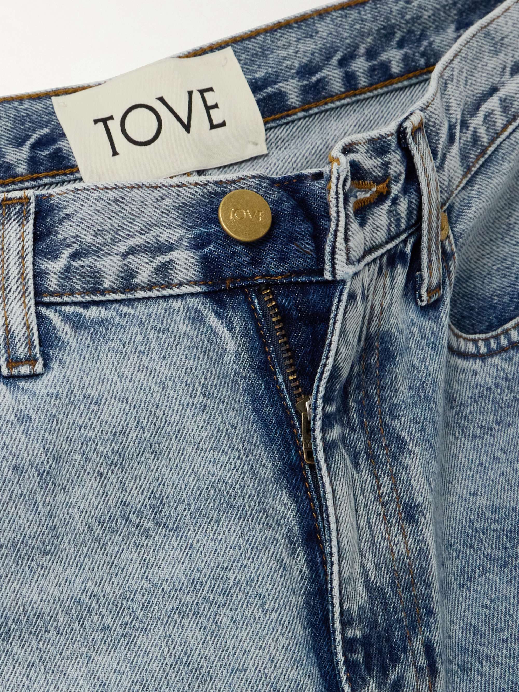 Sofie recycled mid-rise straight-leg jeans view