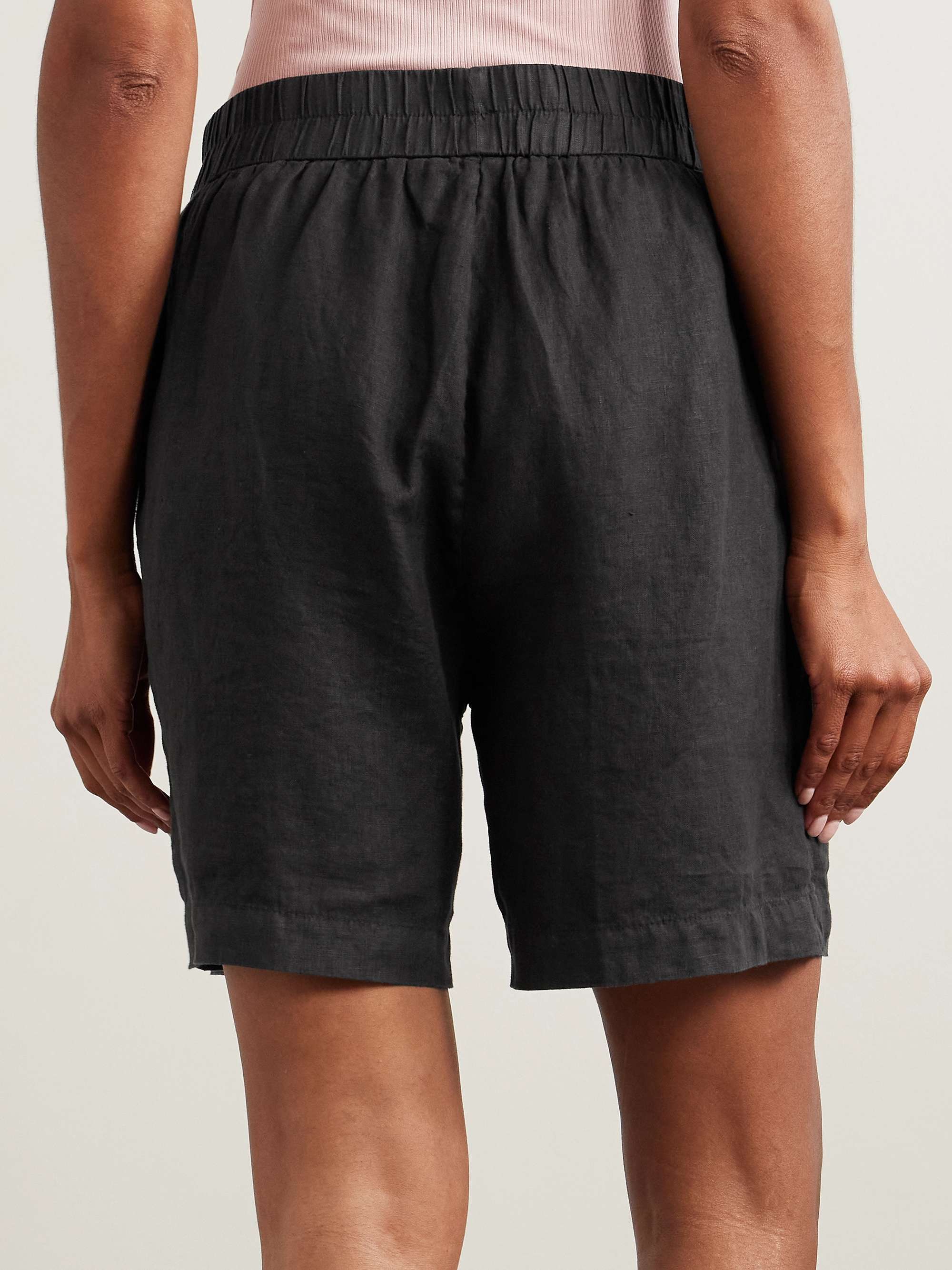 Linen-canvas shorts view
