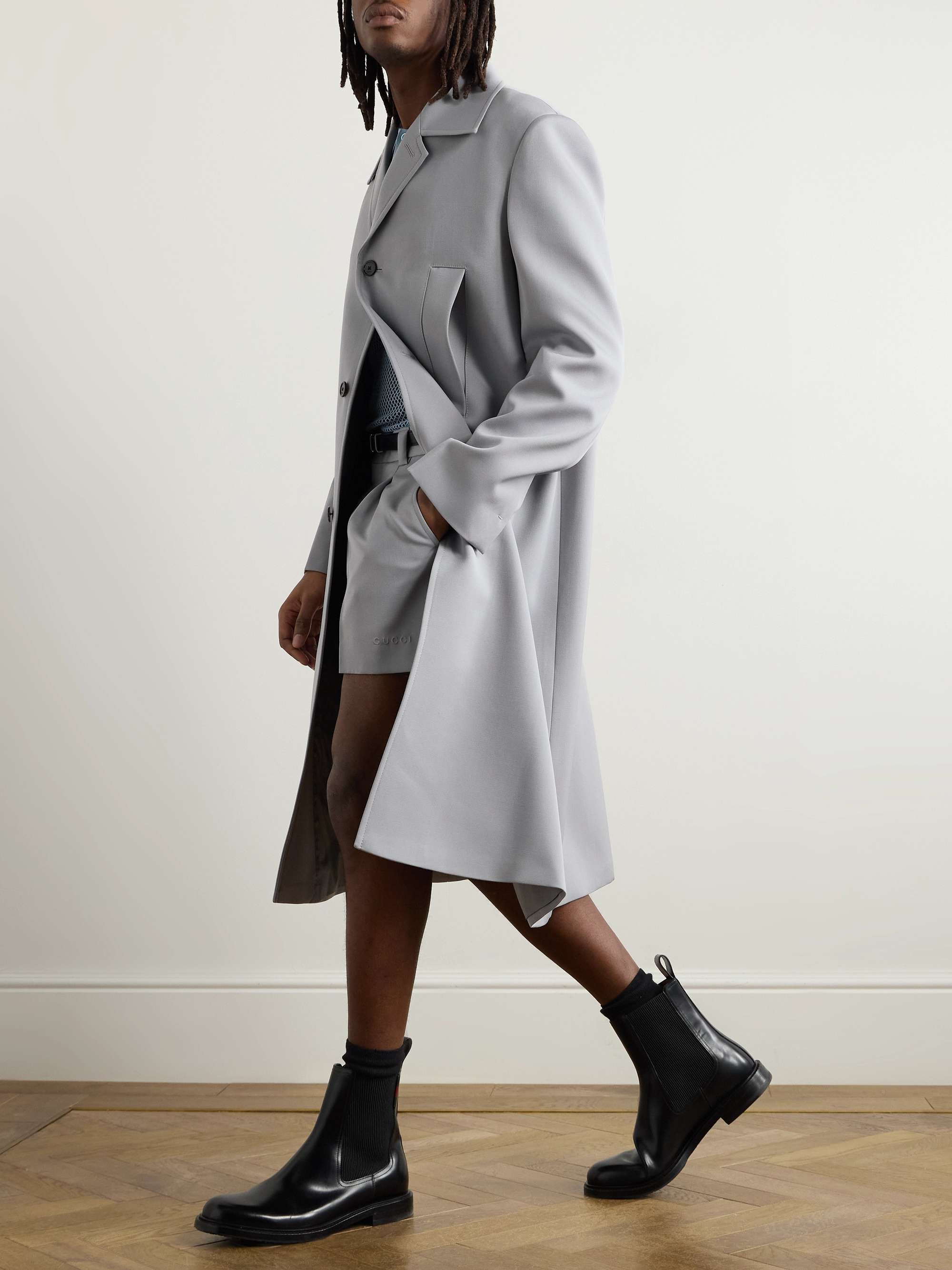 Grain de Poudre Wool Car Coat view