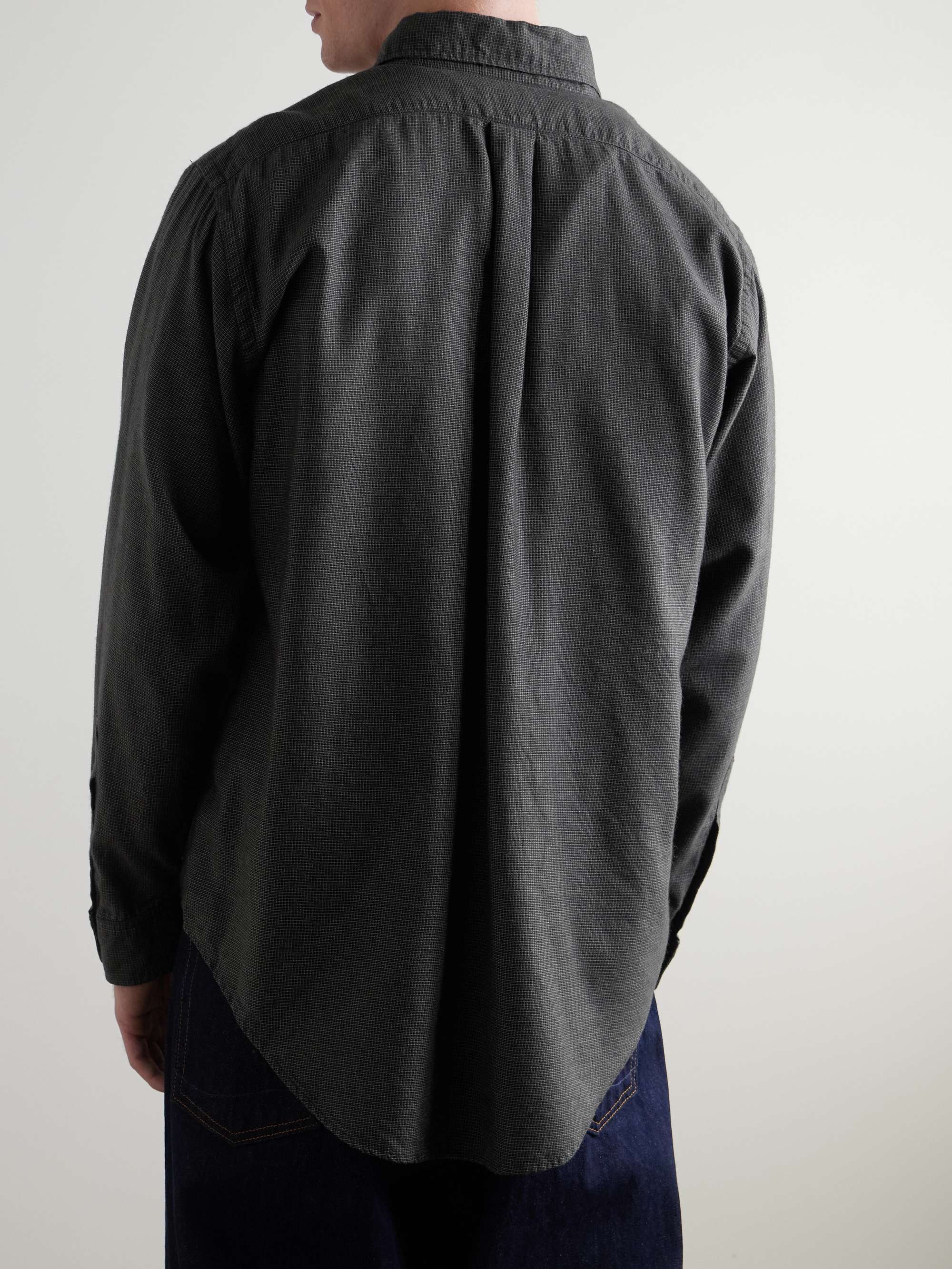 Button-Down Collar Cotton and Lyocell-Blend Flannel Shirt view