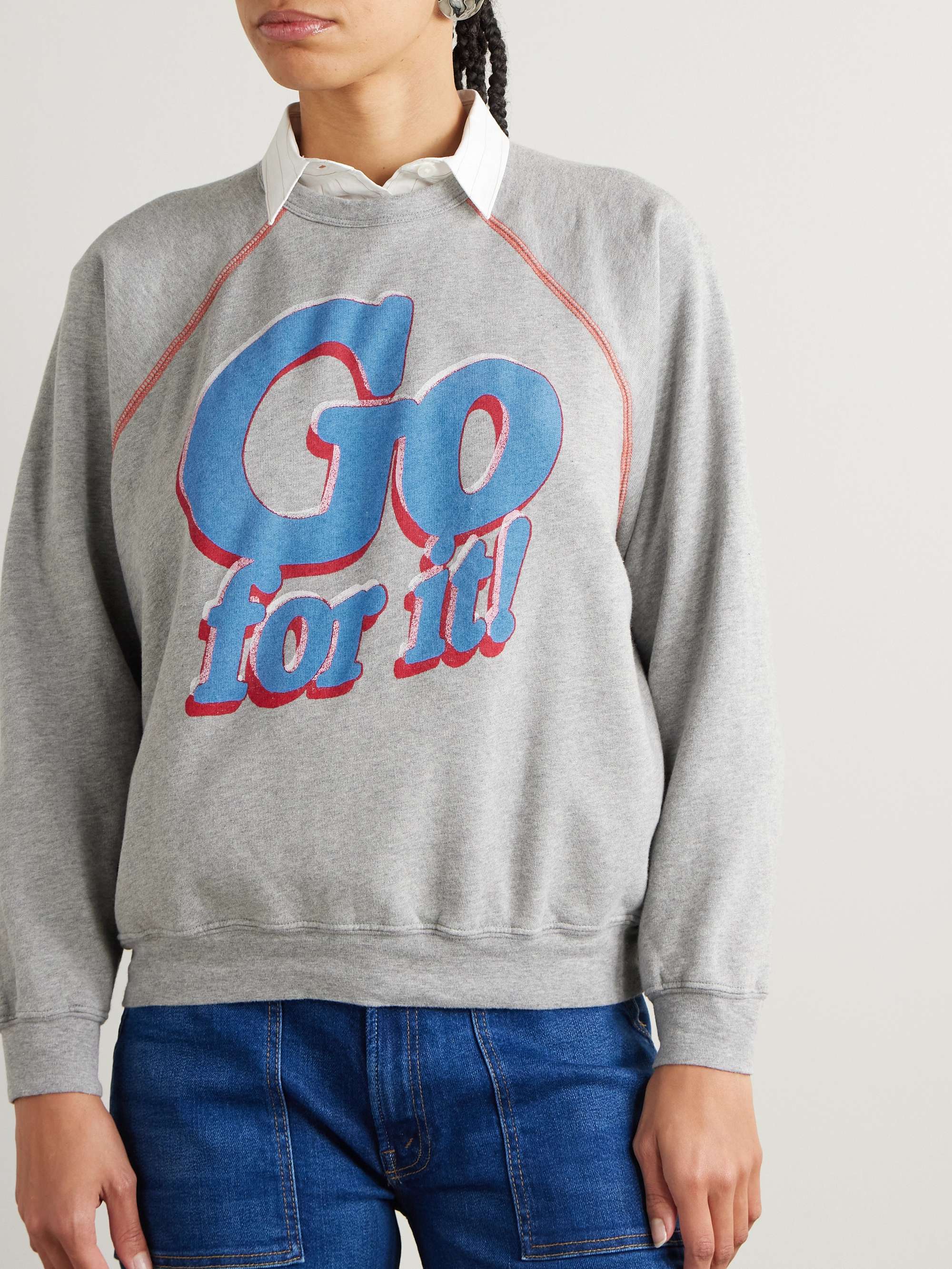 The Biggie Concert printed cotton-jersey sweatshirt view