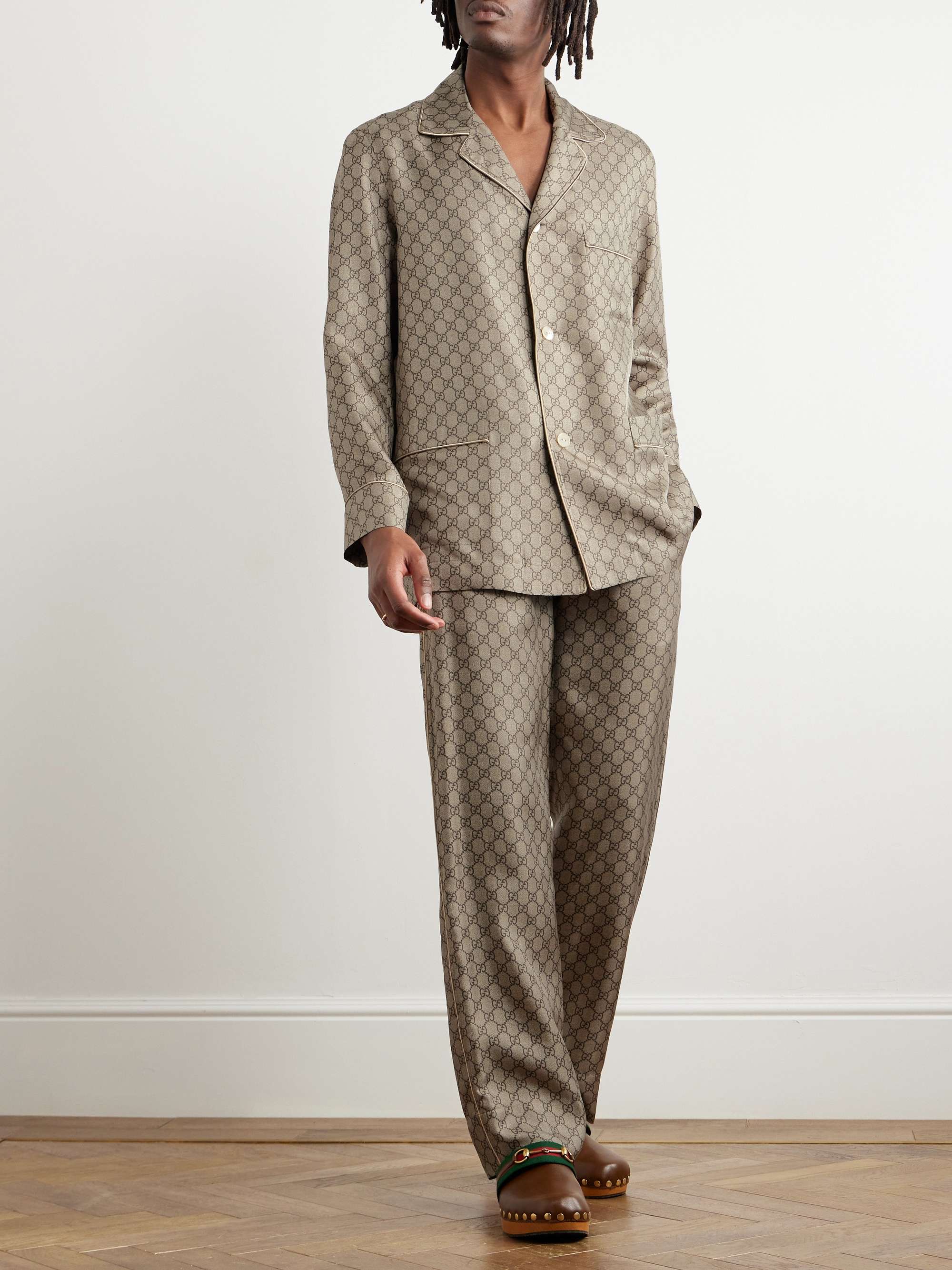 Monogrammed Silk Blazer view