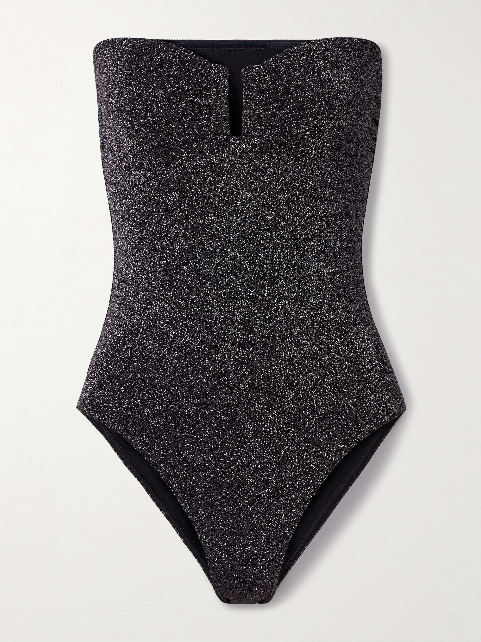 Irisée Scintillant strapless metallic swimsuit view