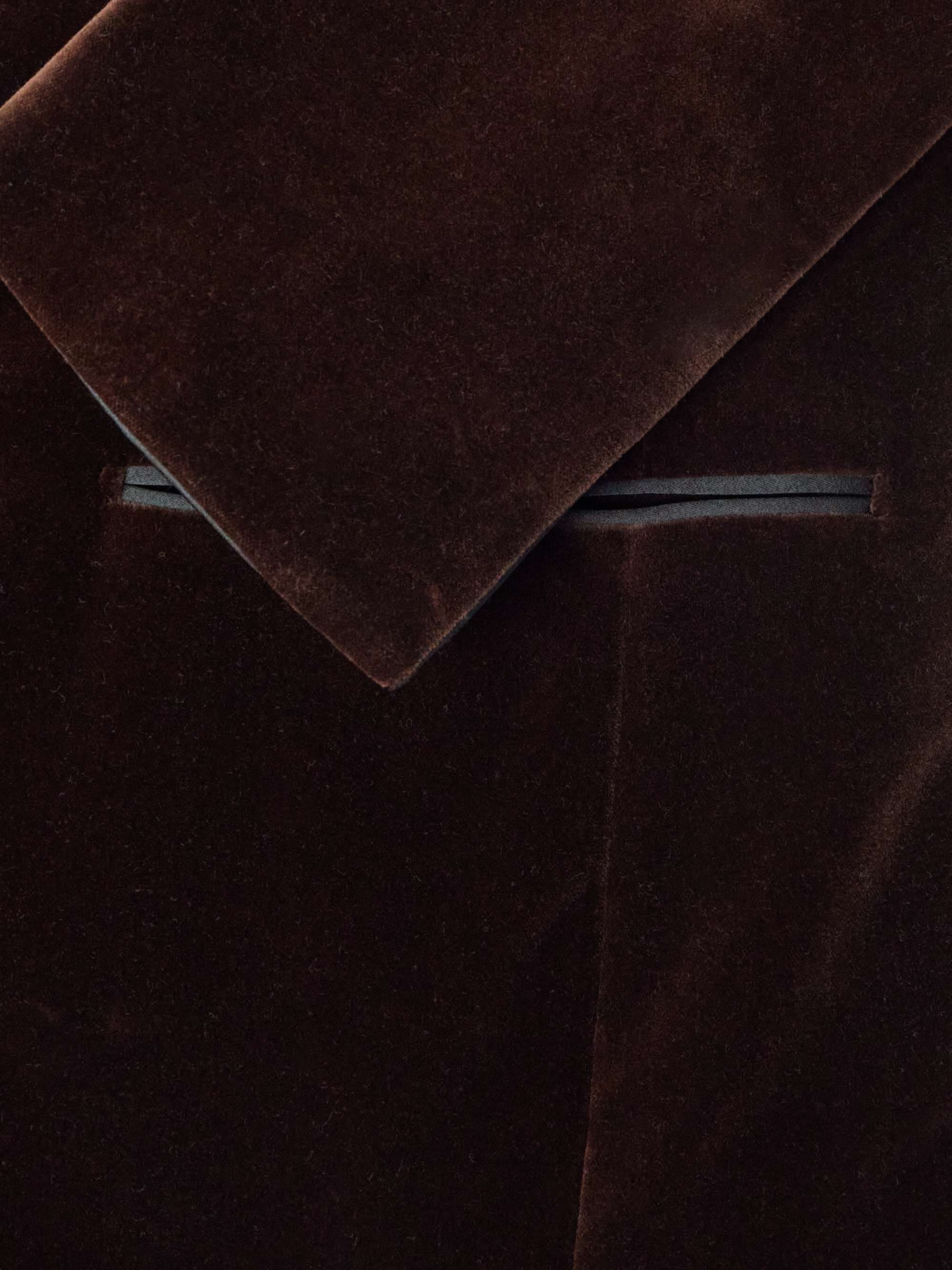Satin-Trimmed Cotton-Velvet Tuxedo Jacket view