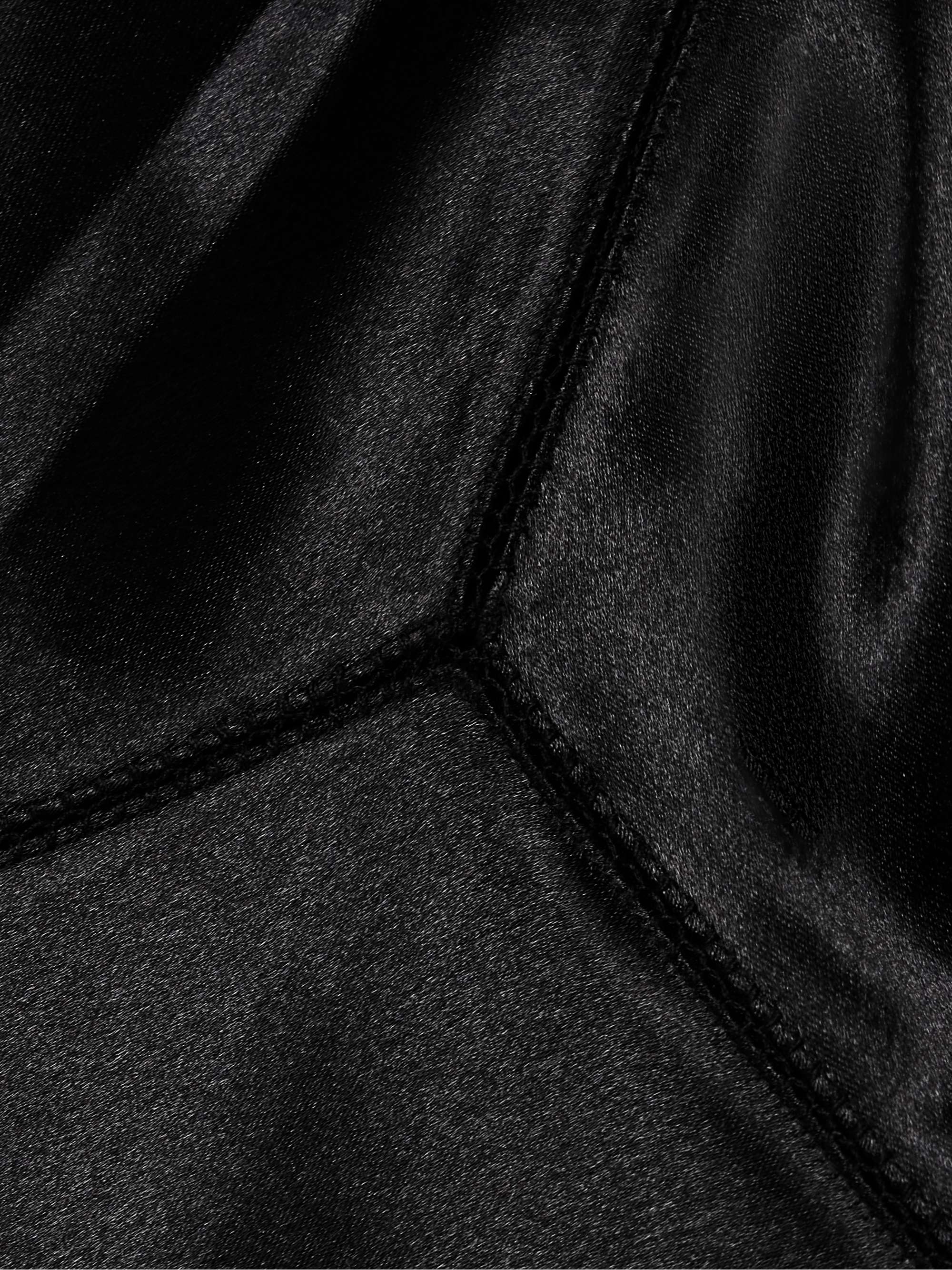 Kiera crochet-trimmed satin tank view