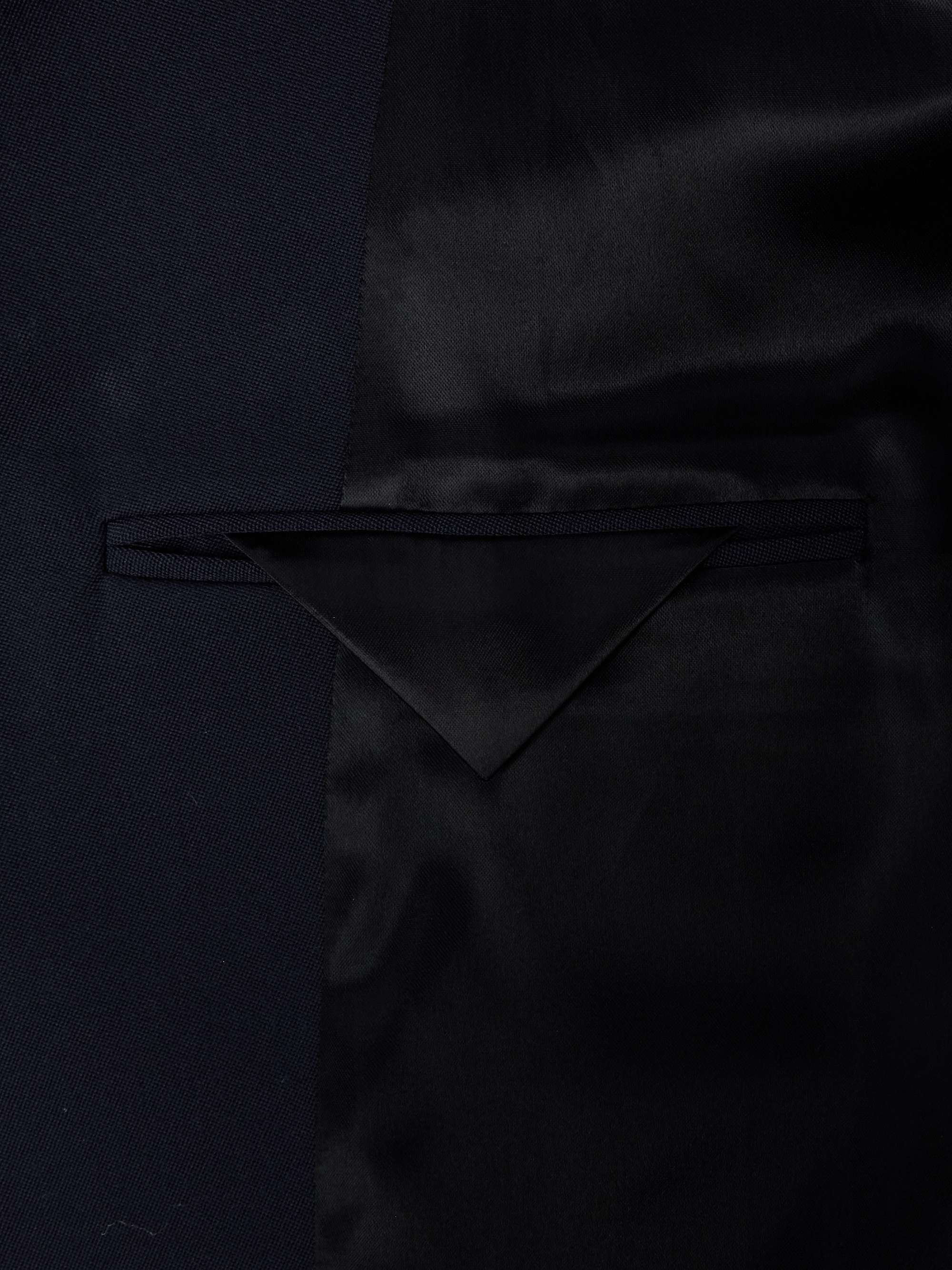 Double-Breasted Wool-Canvas Blazer view
