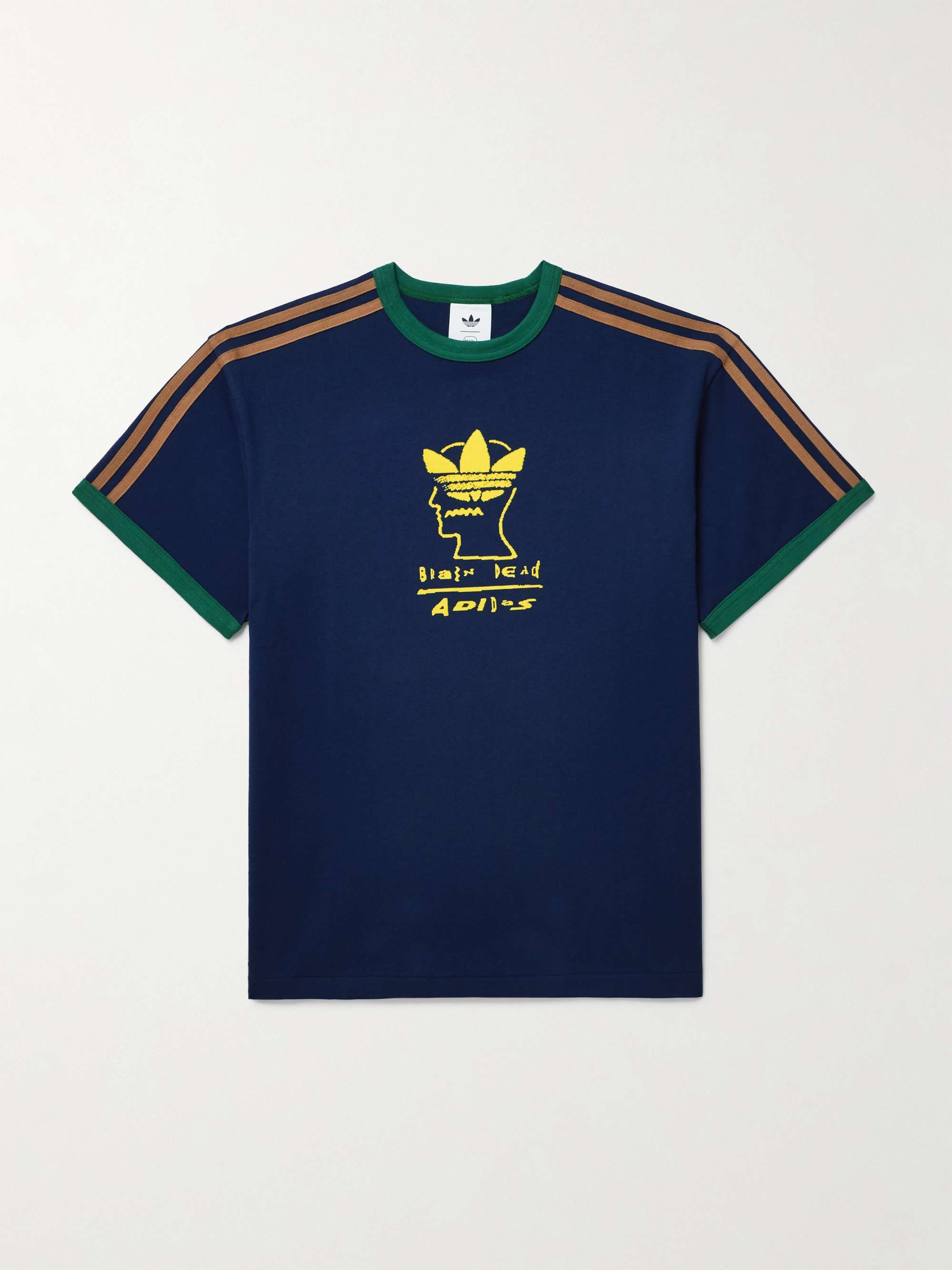 + Brain Dead Logo-Flocked Cotton-Jersey T-Shirt view