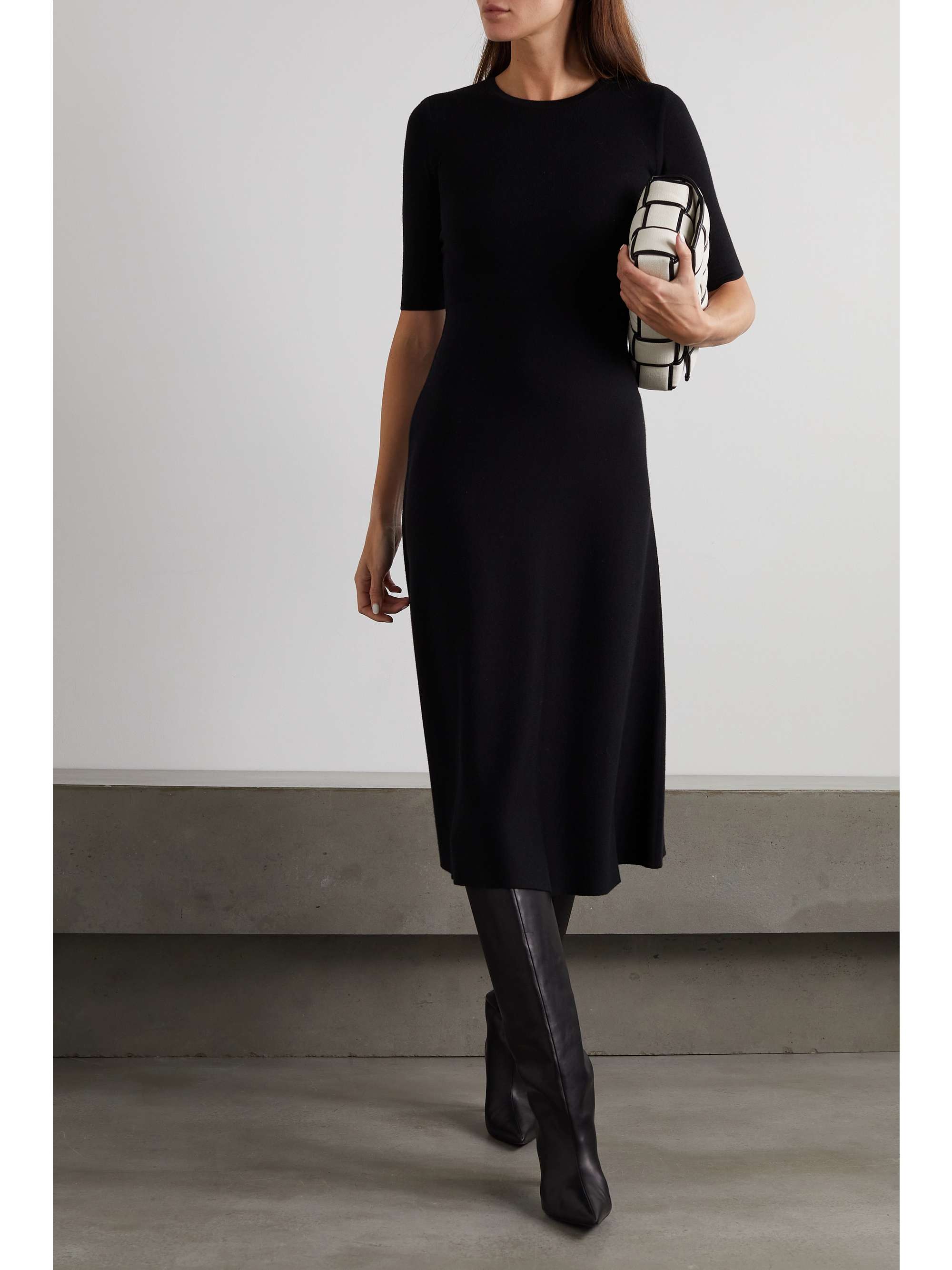 Seymore wool, cashmere and silk-blend midi dress view