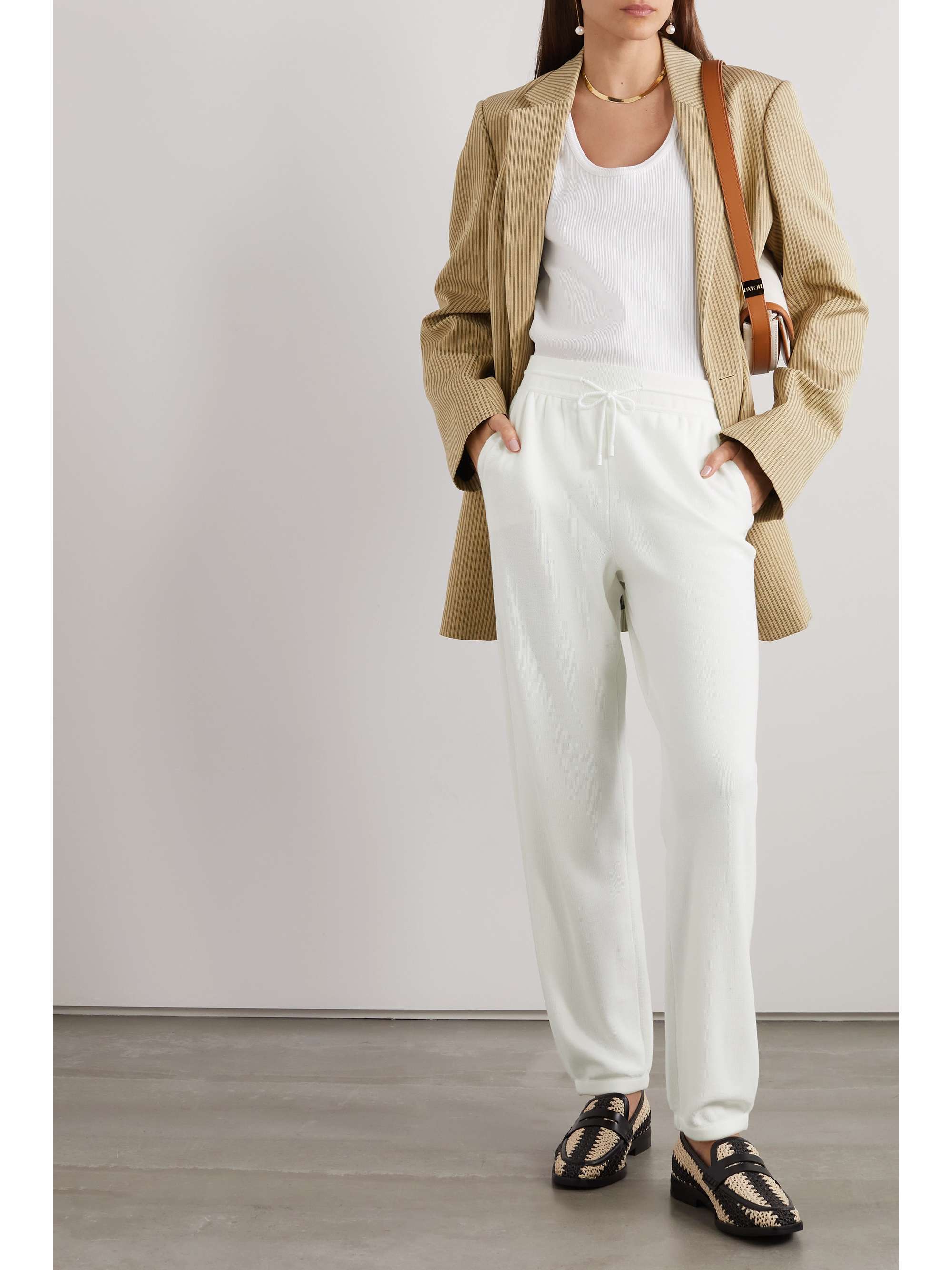 Paraggi cotton tapered track pants view