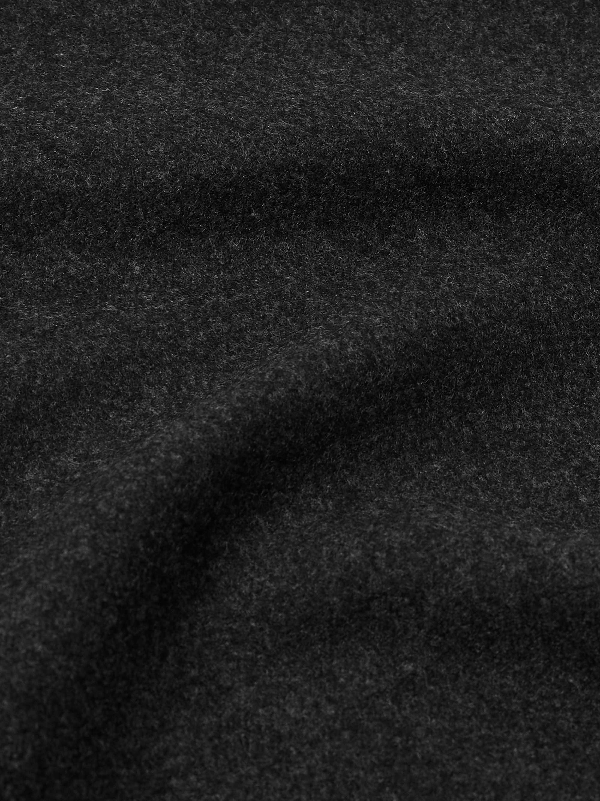 Logo-Appliquéd Wool-Blend Flannel T-Shirt view
