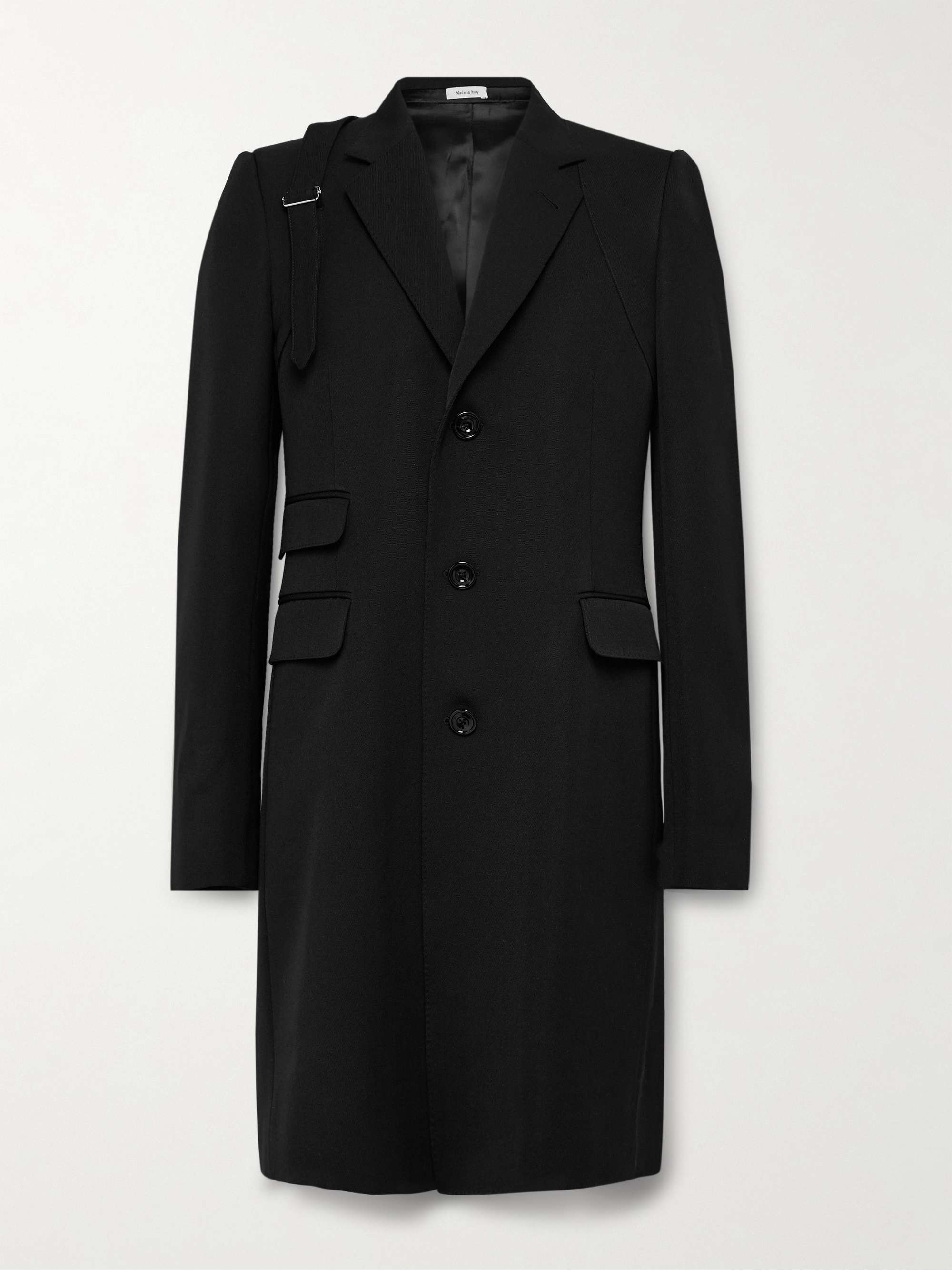 Slim-Fit Wool-Twill Trench Coat view