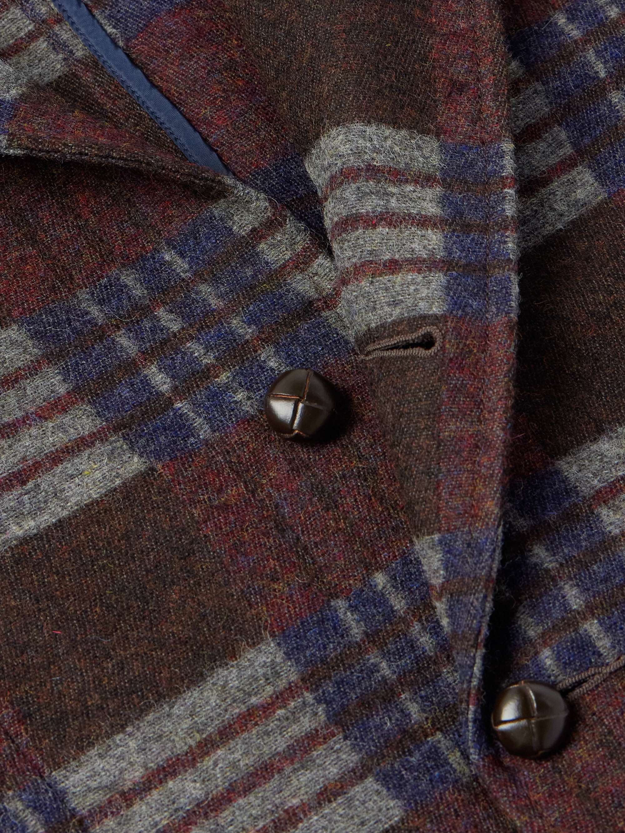 Welston Checked Wool and Cotton-Blend Blazer view